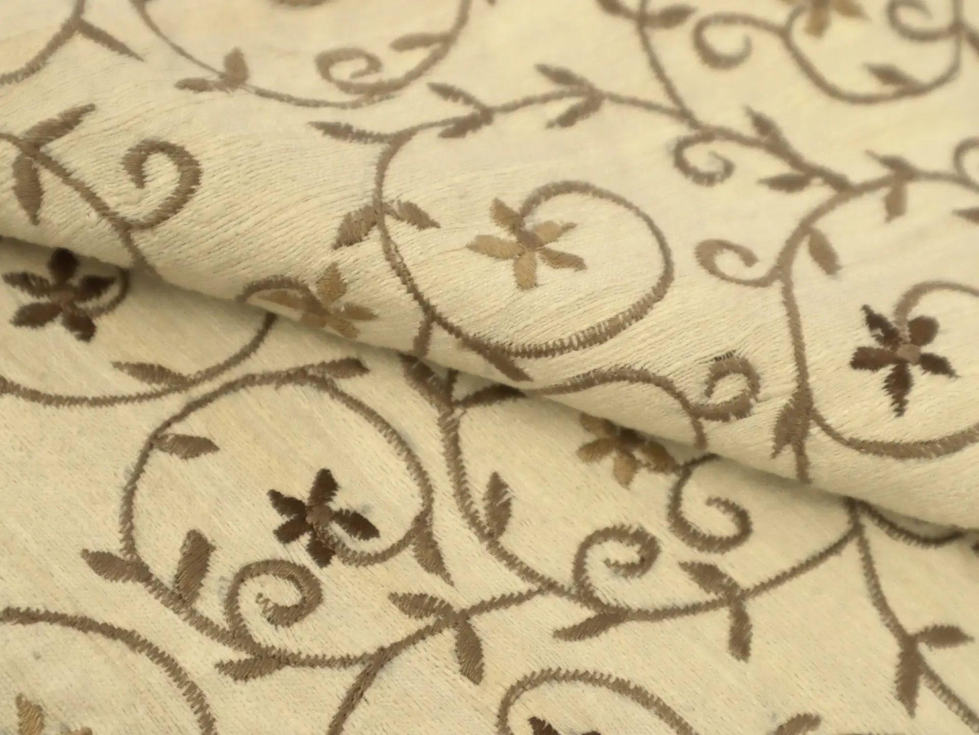 Embroidered Silk Tussah