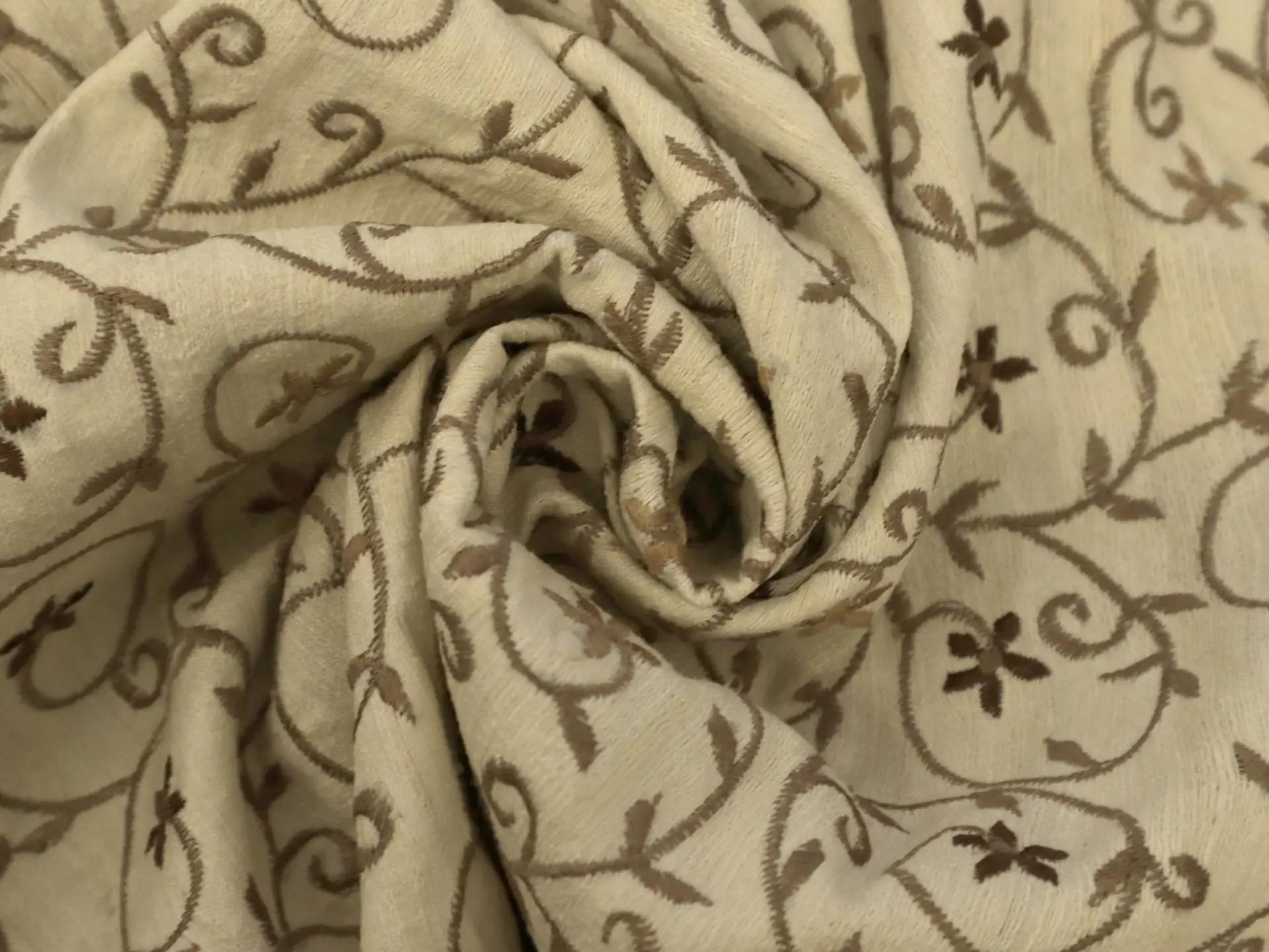Embroidered Silk Tussah