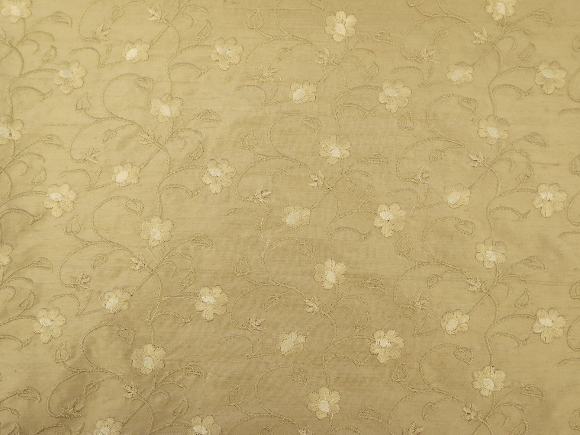 Embroidered Silk Shantung