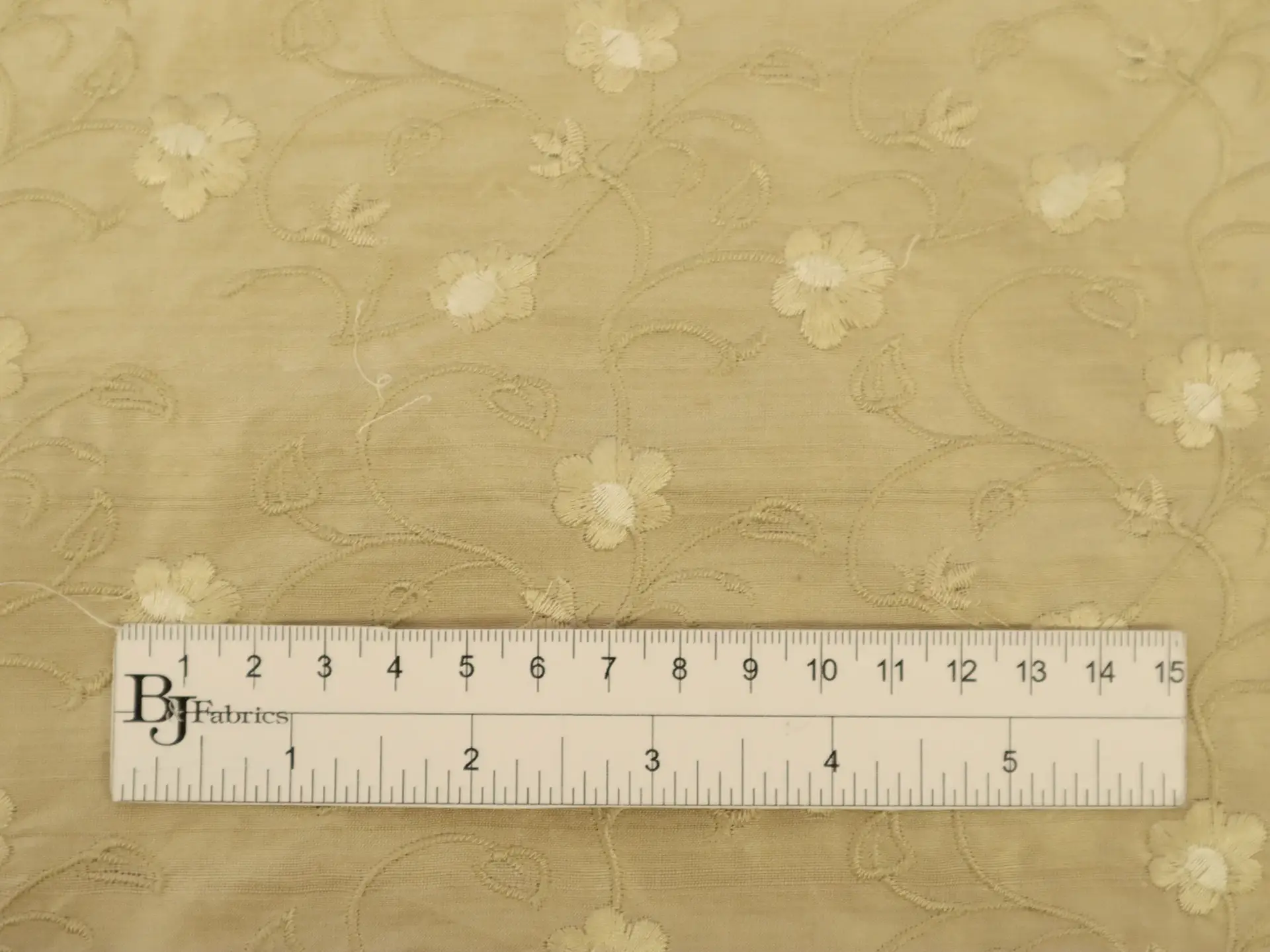 Embroidered Silk Shantung