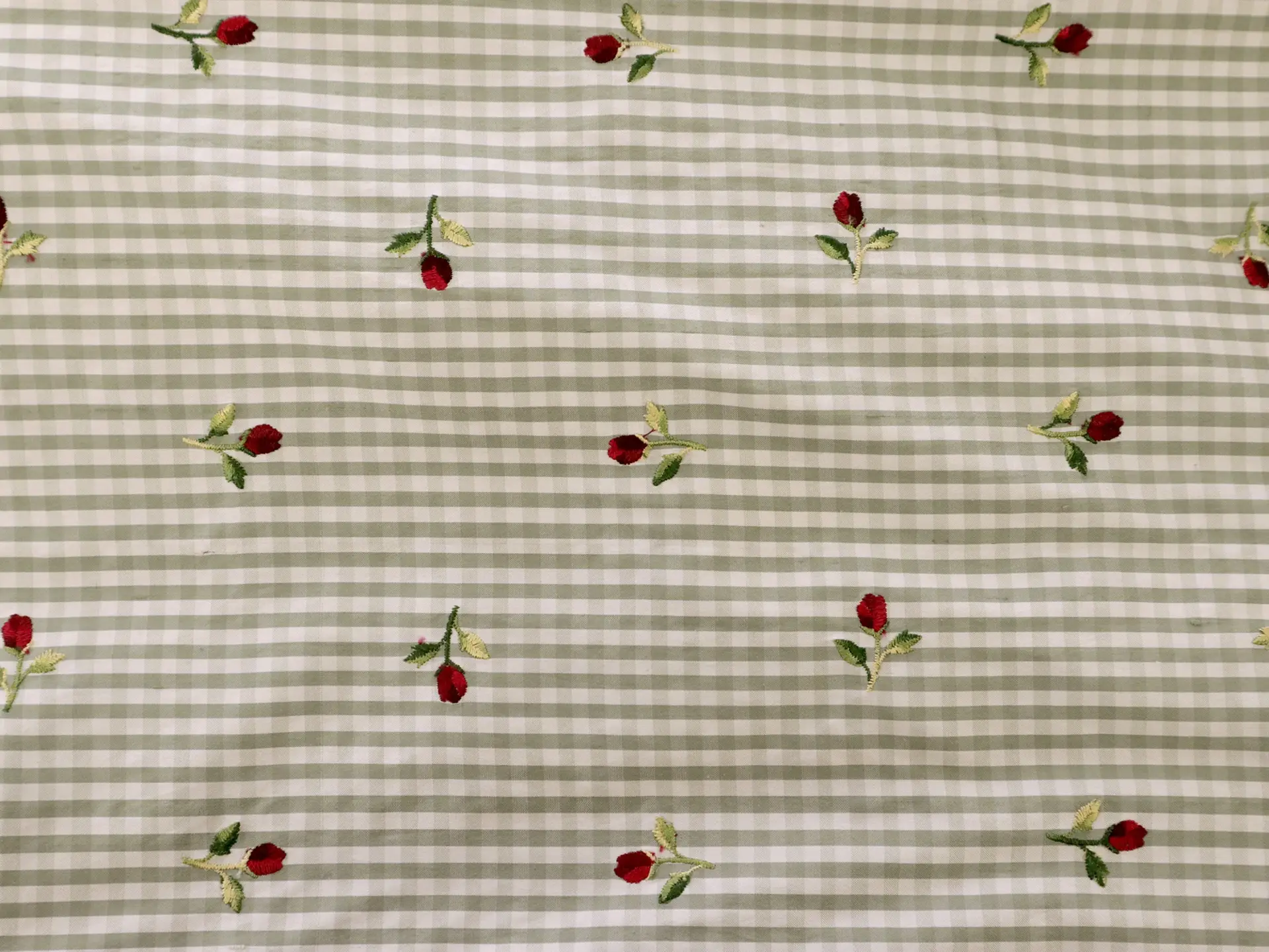 Embroidered Silk Shantung