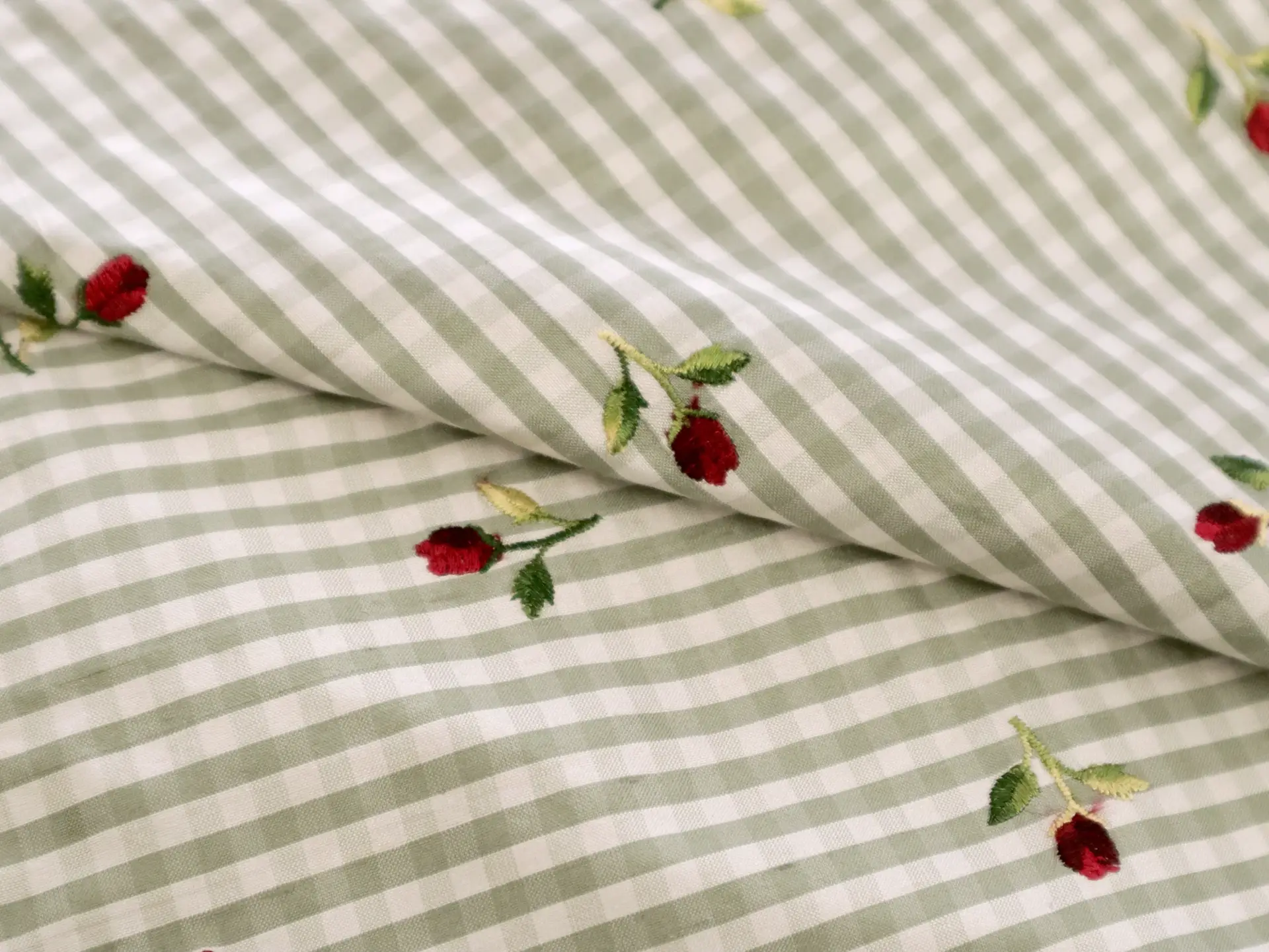 Embroidered Silk Shantung