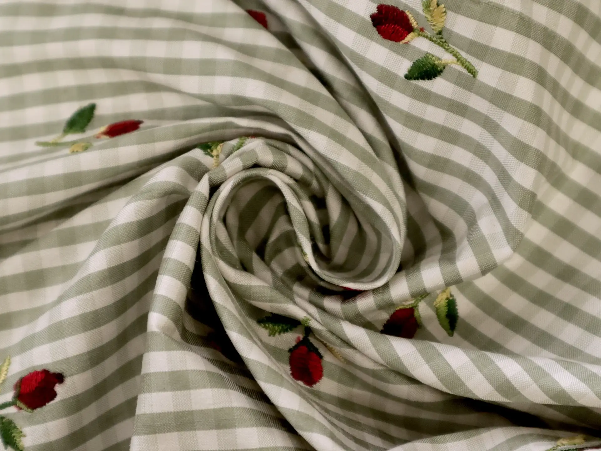 Embroidered Silk Shantung