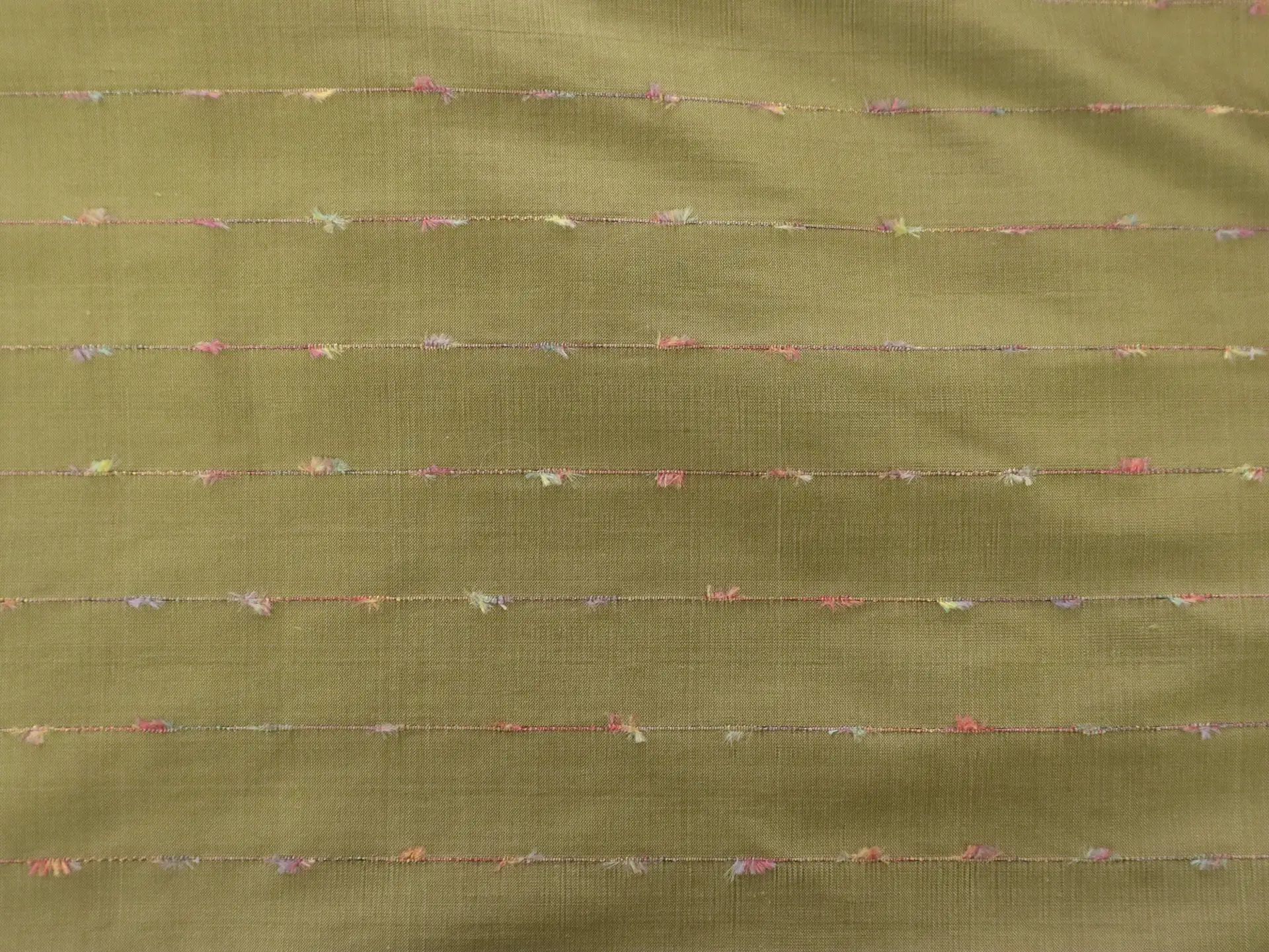 Silk Shantung with Woven Stripes