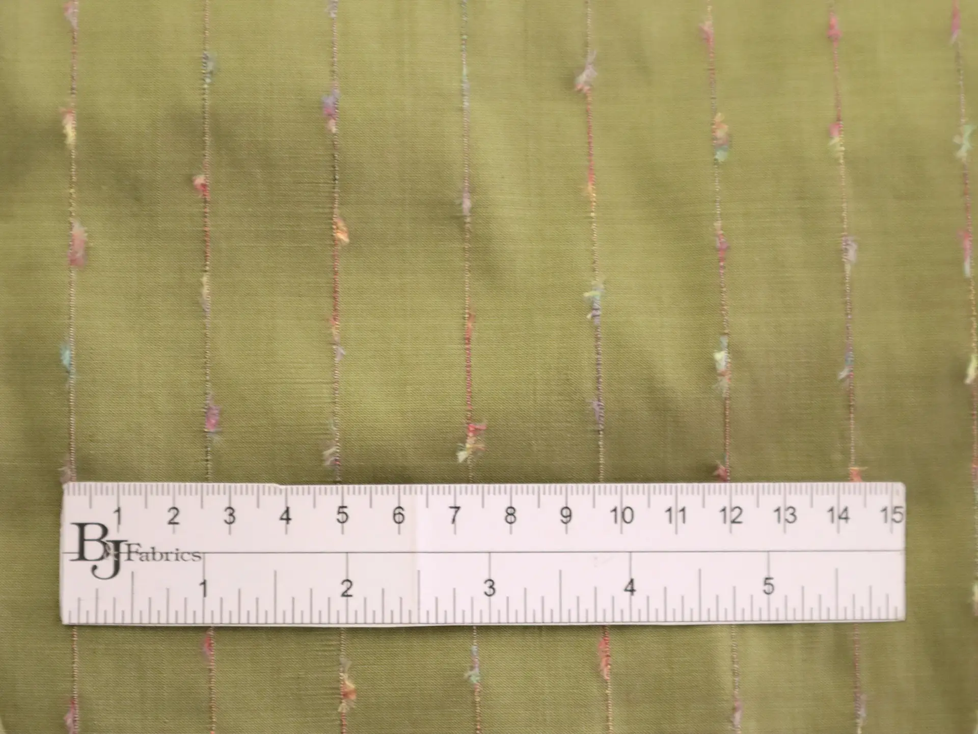 Silk Shantung with Woven Stripes