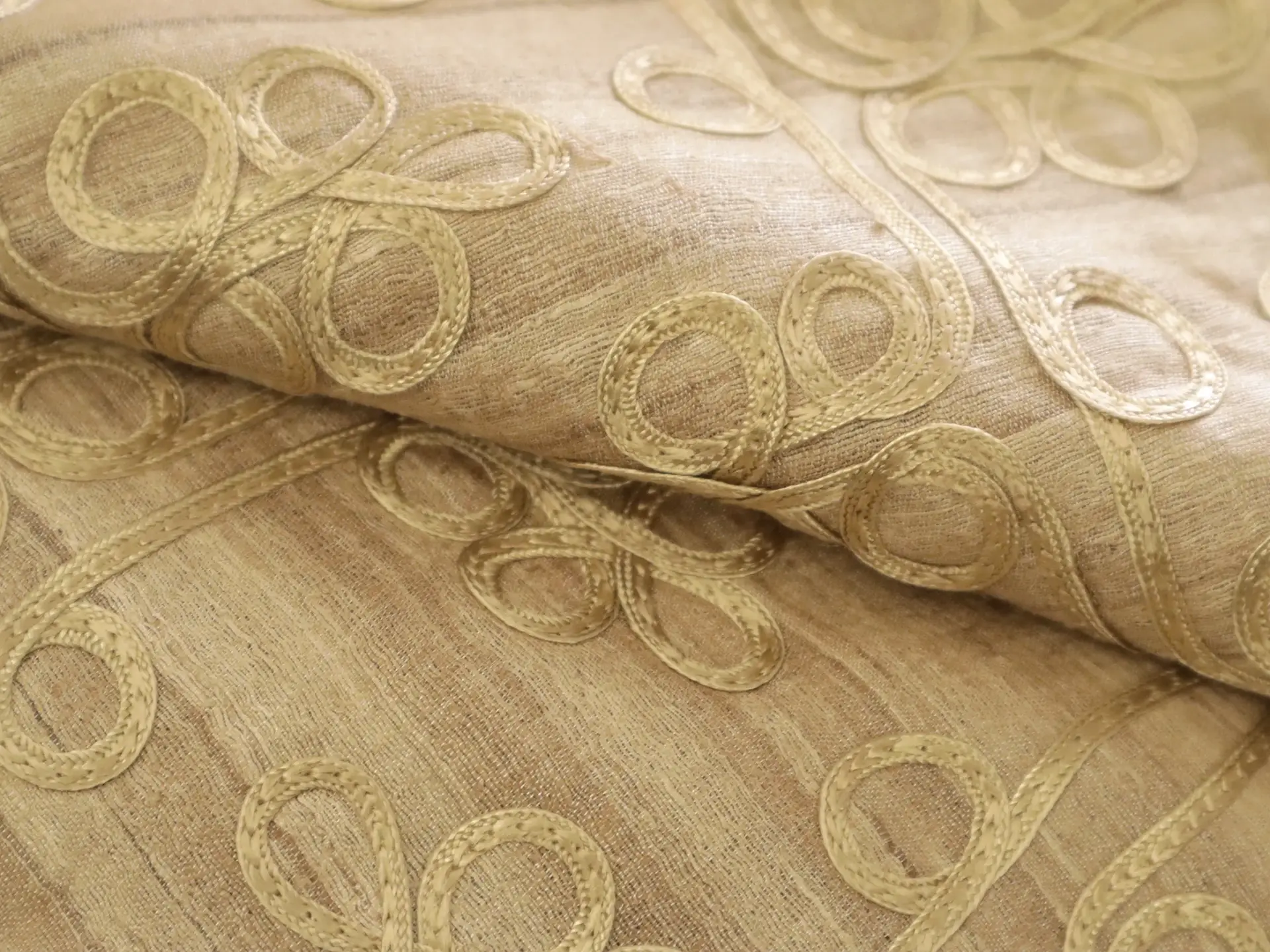 Embroidered Silk Tussah