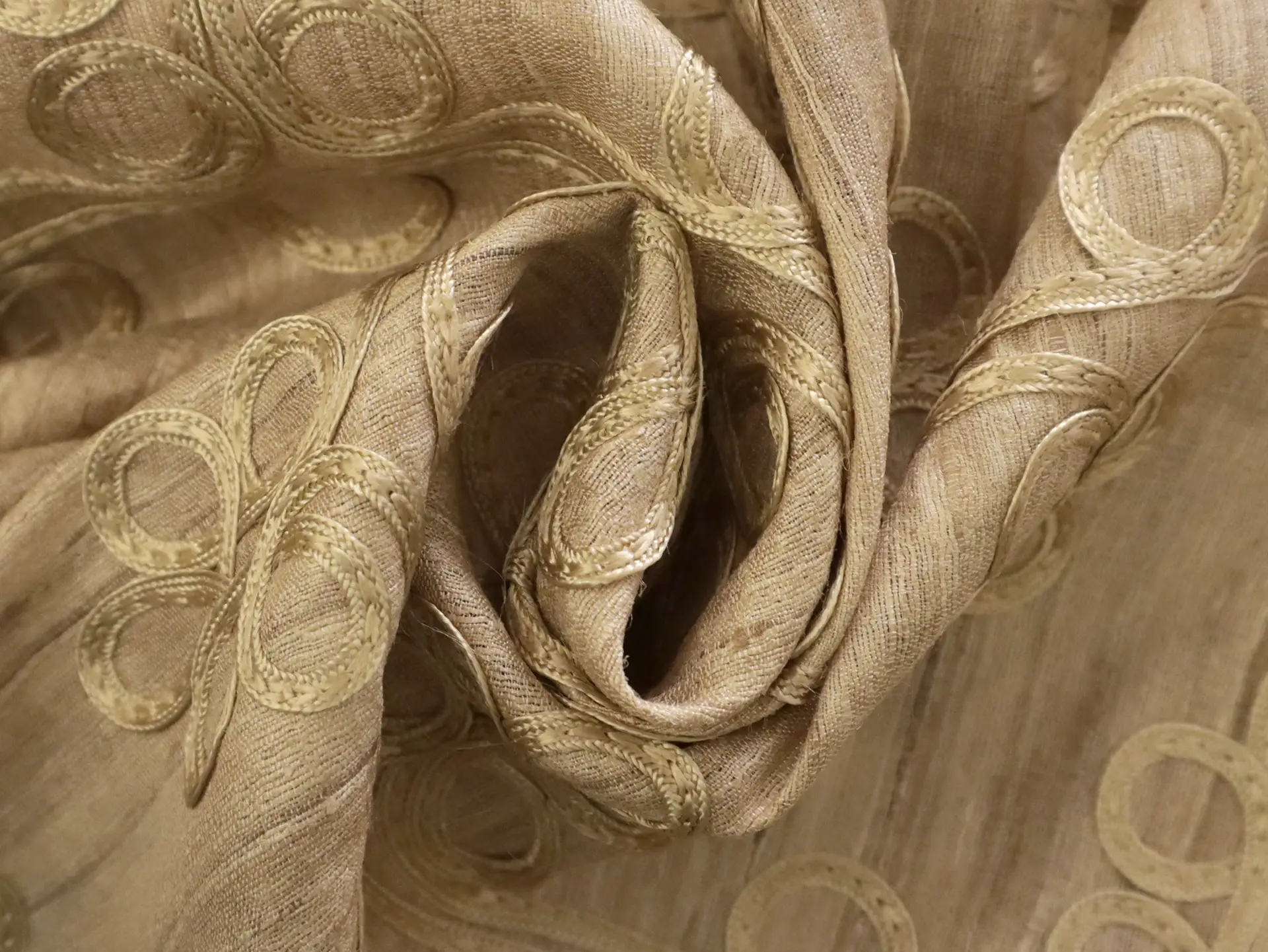 Embroidered Silk Tussah