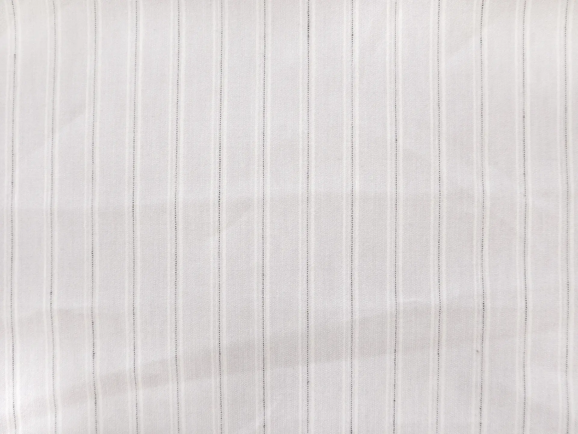 Stretch Linen with Multi Track Stripes in Light Grey