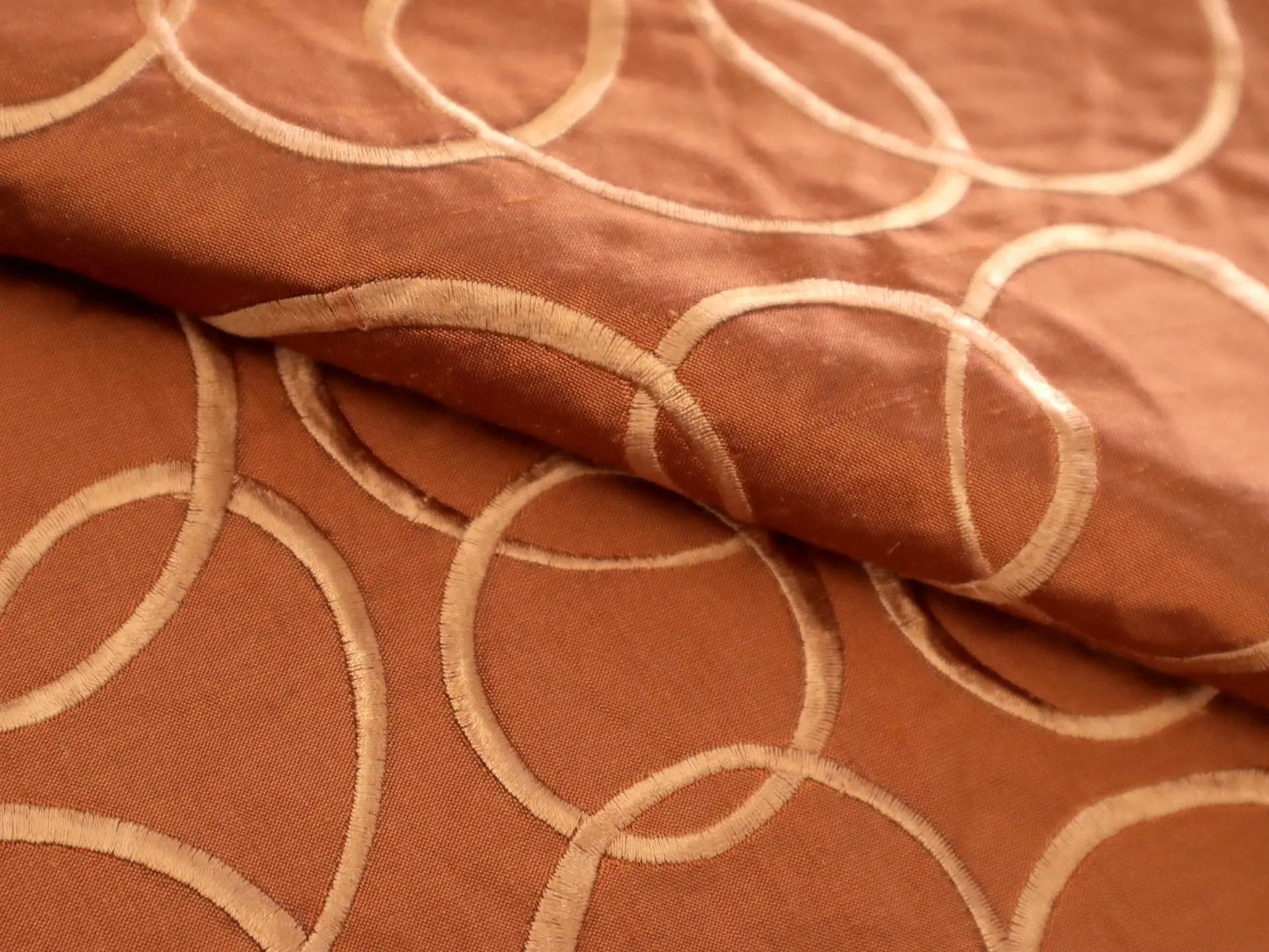 Embroidered Silk Shantung