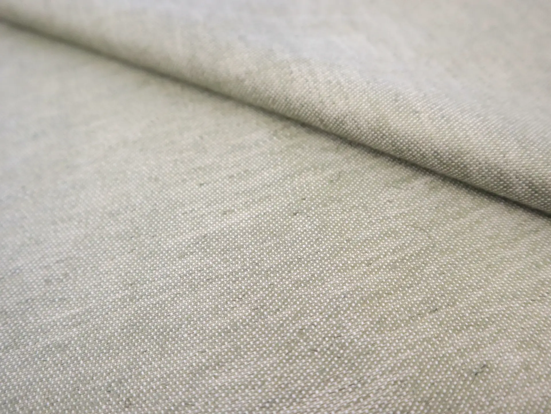 Cotton Blend Mercerized Twill in Olive
