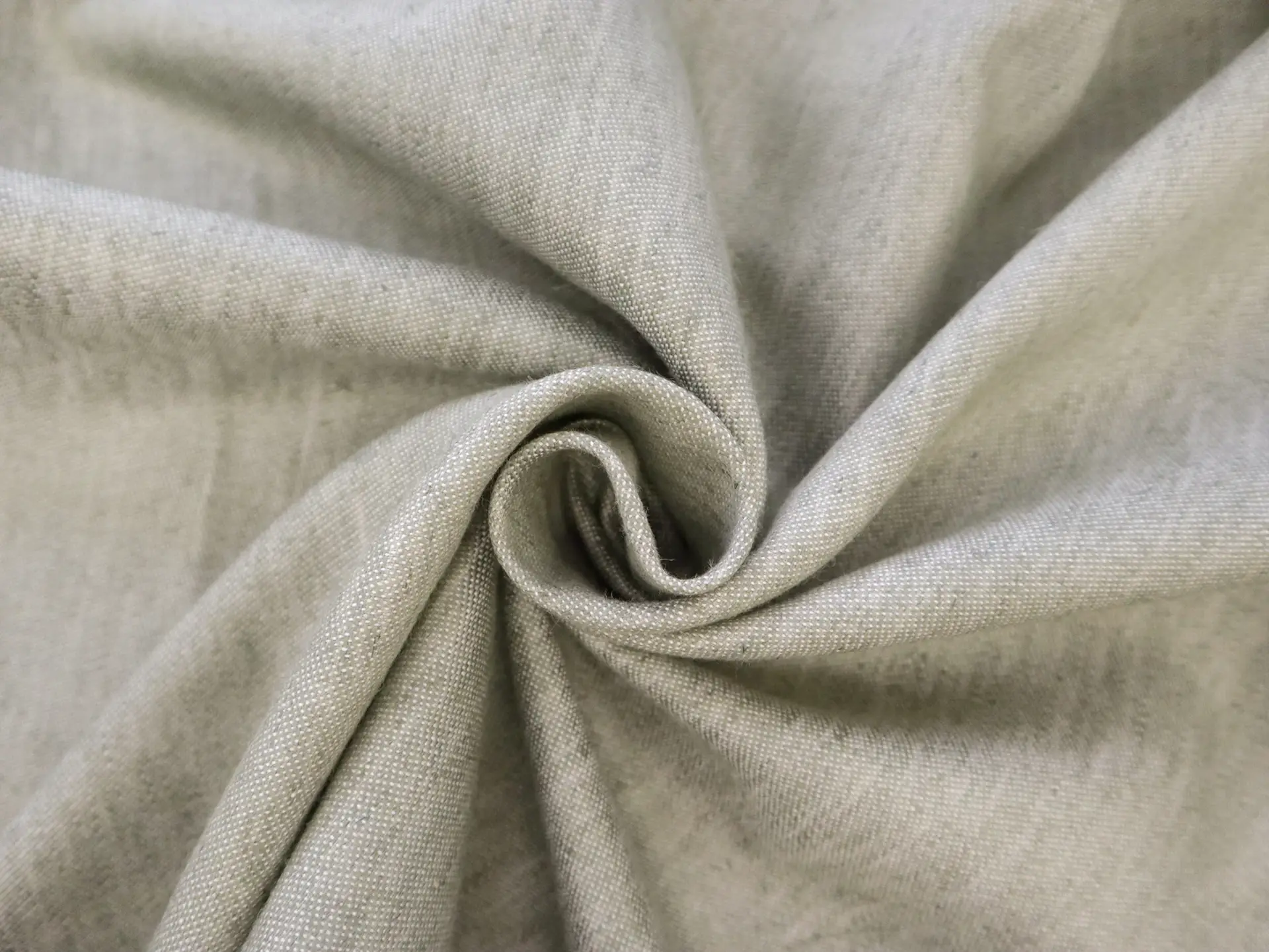 Cotton Blend Mercerized Twill in Olive