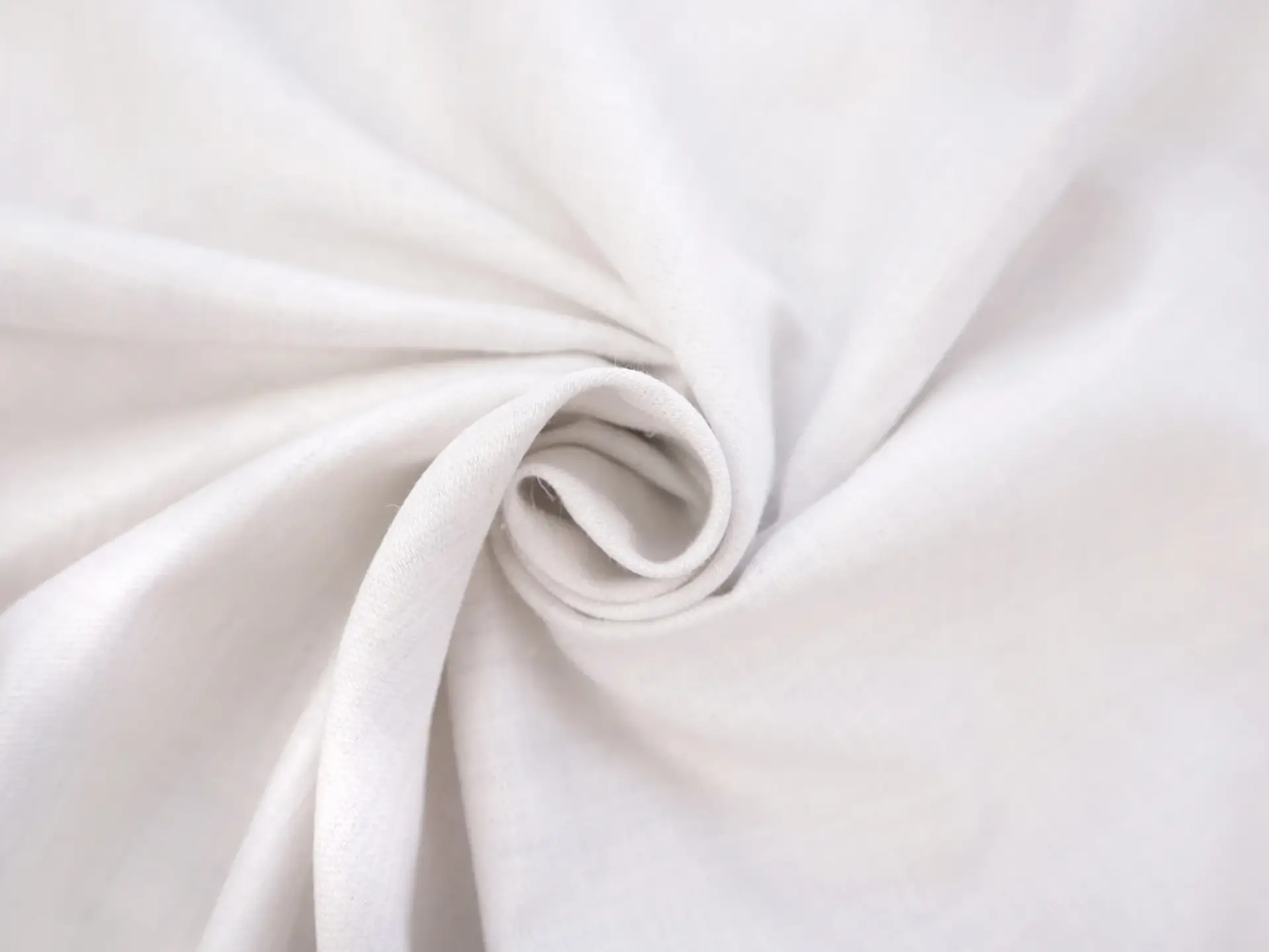 Cotton Blend Mercerized Twill in Ivory