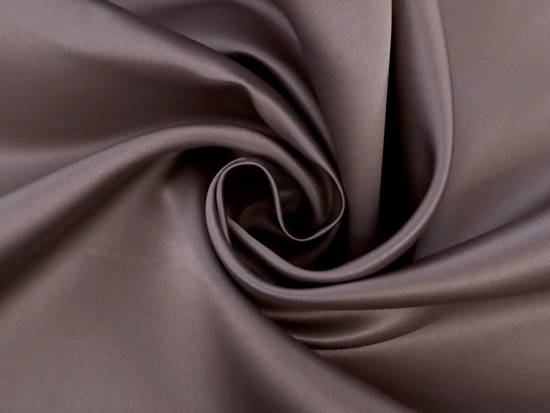 Silk Double Face Satin in Purple Taupe and Black