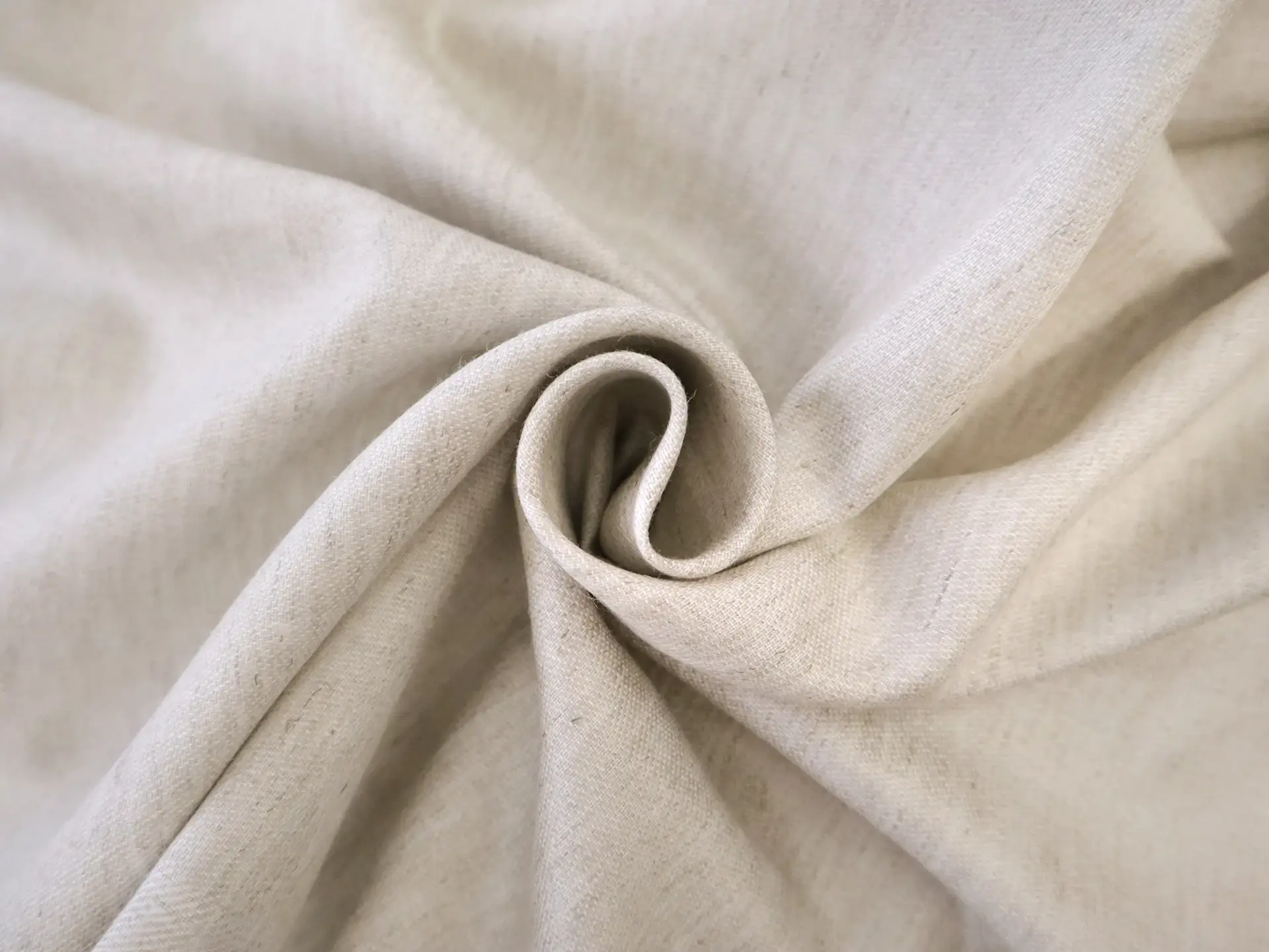Cotton Blend Mercerized Twill in Oatmeal