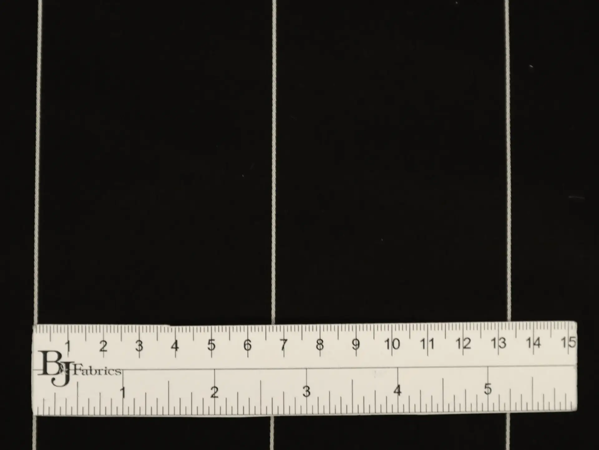 Double Face Silk Satin Stripe in Black and White