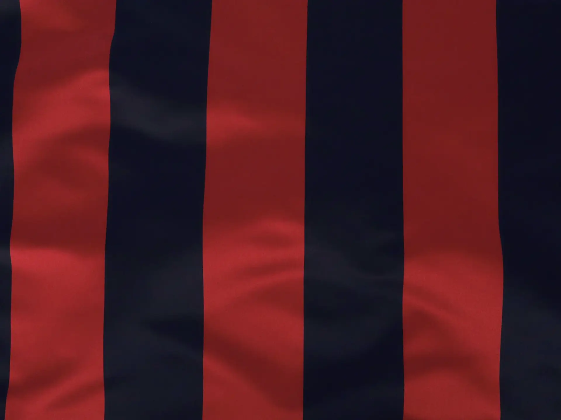 Double Face Silk Satin Stripe in 4 1/2" Red and Navy