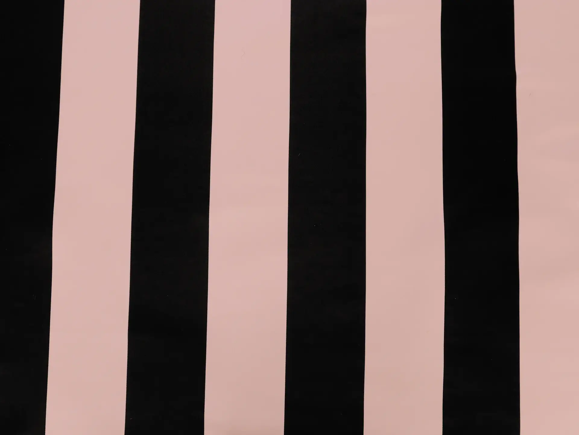 Double Face Silk Satin Stripe in Black and Pink
