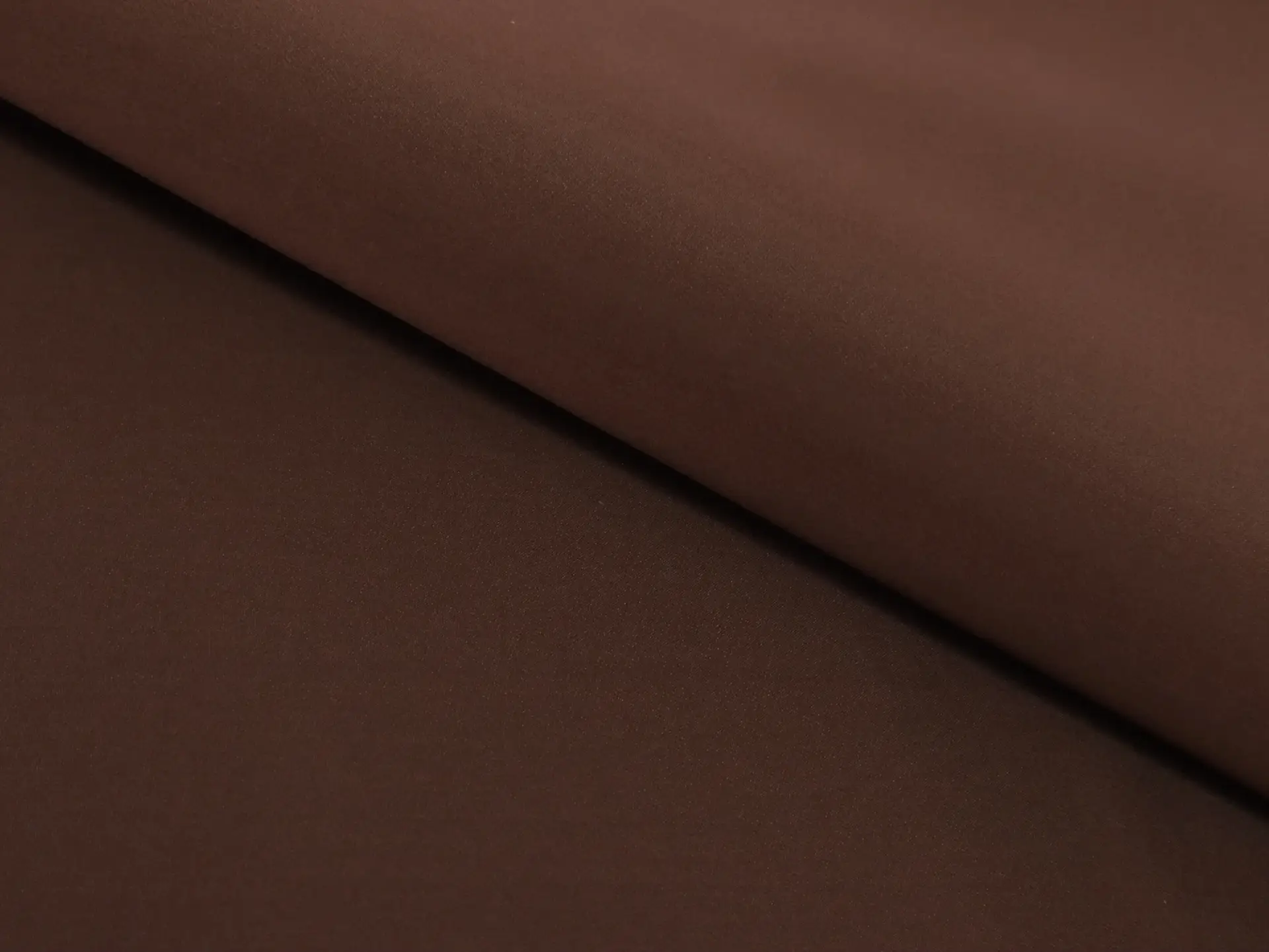 Double Face Silk Satin in Brown and Silver