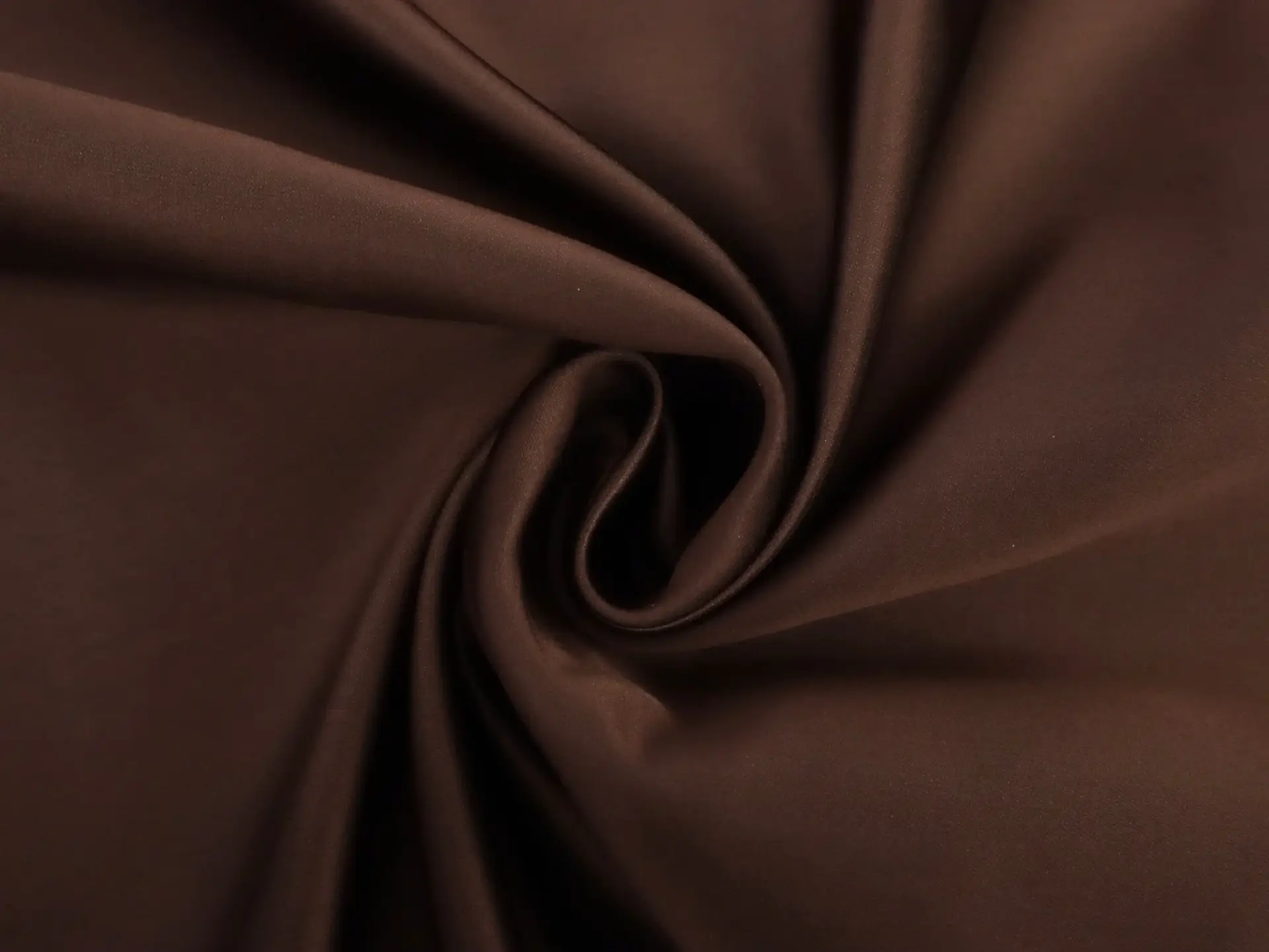 Double Face Silk Satin in Brown and Silver