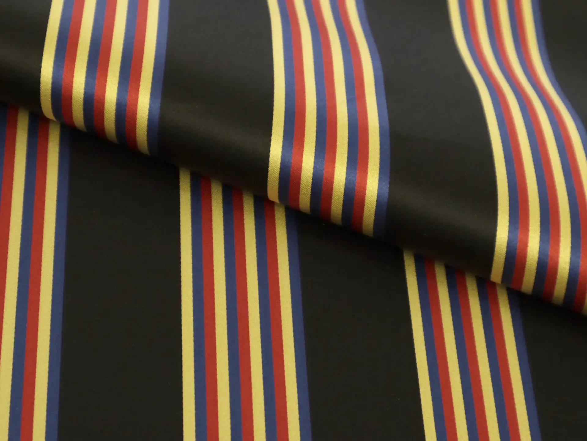 Double Face Silk Satin in Black, Red, Blue, and Yellow