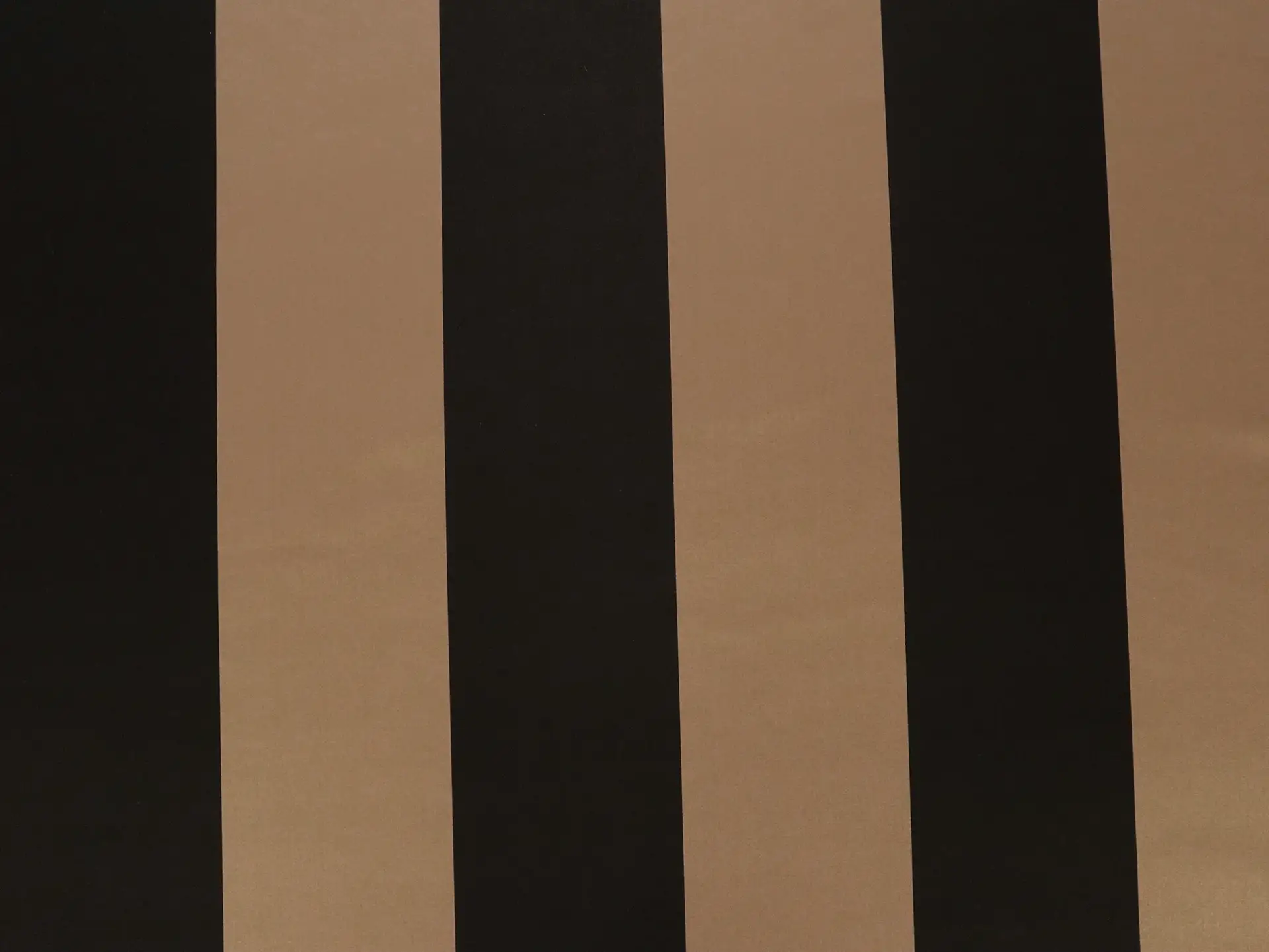 Double Face Silk Satin Stripe in Black and Sand