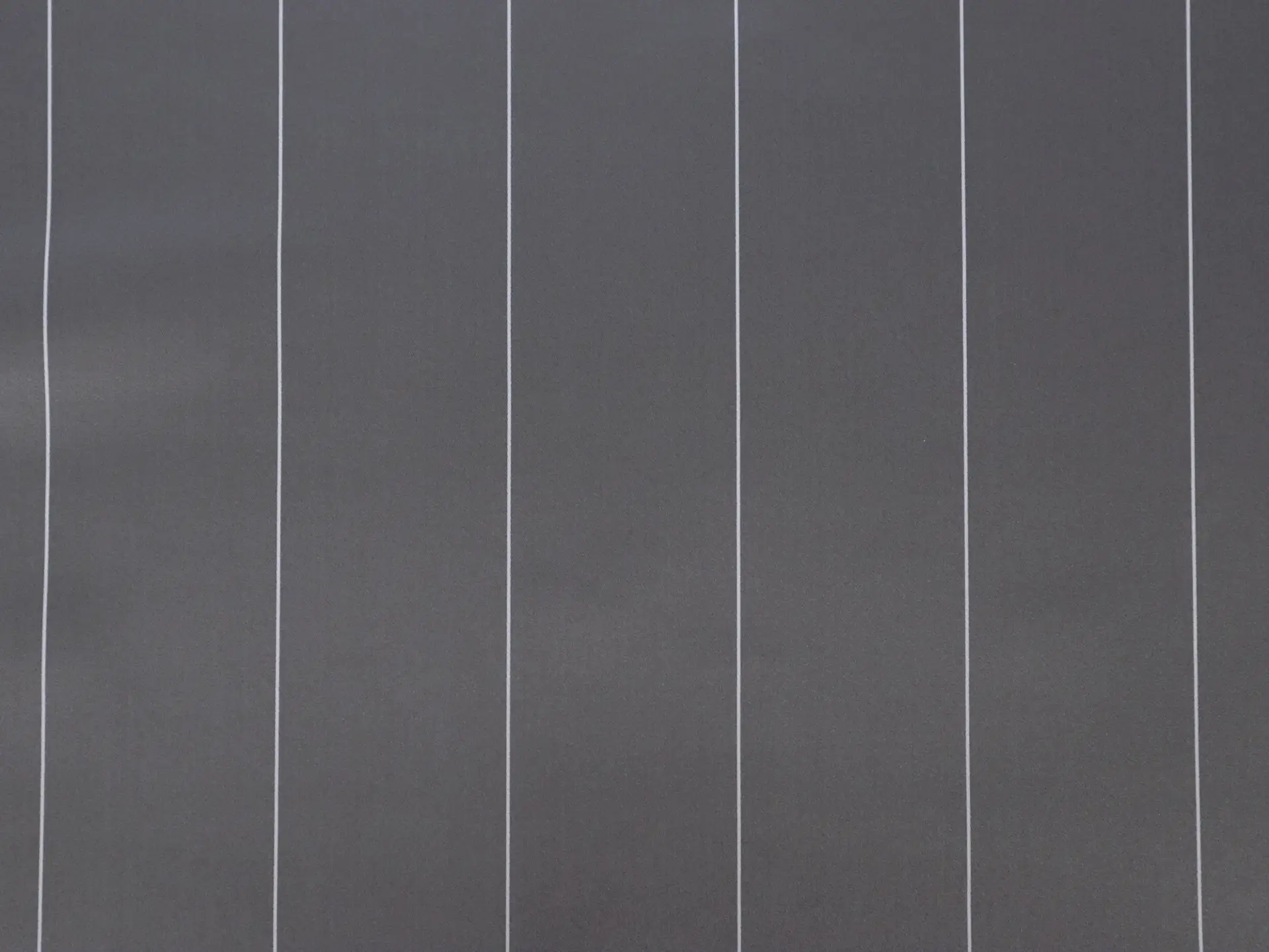 Double Face Silk Satin Stripe in Slate Grey and White