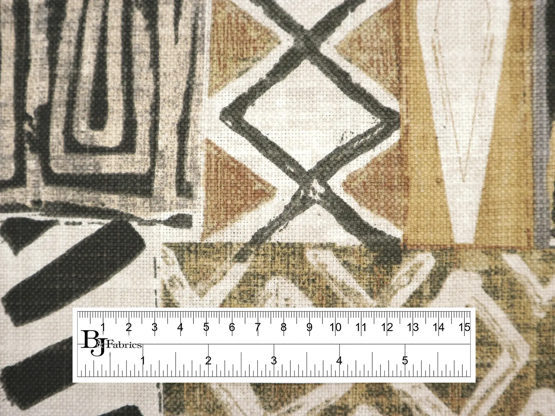 Cotton & Linen Upholstery with Ethnic Print