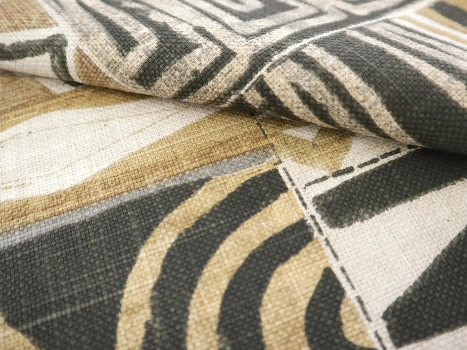 Cotton & Linen Upholstery with Ethnic Print