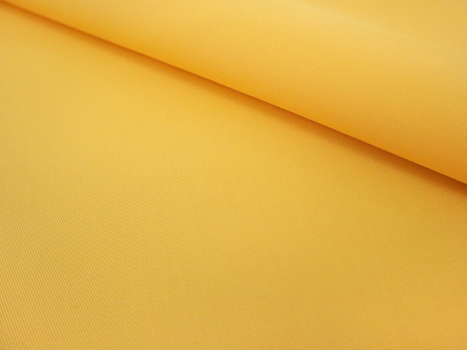 Polyester & Cotton Twill in Yellow