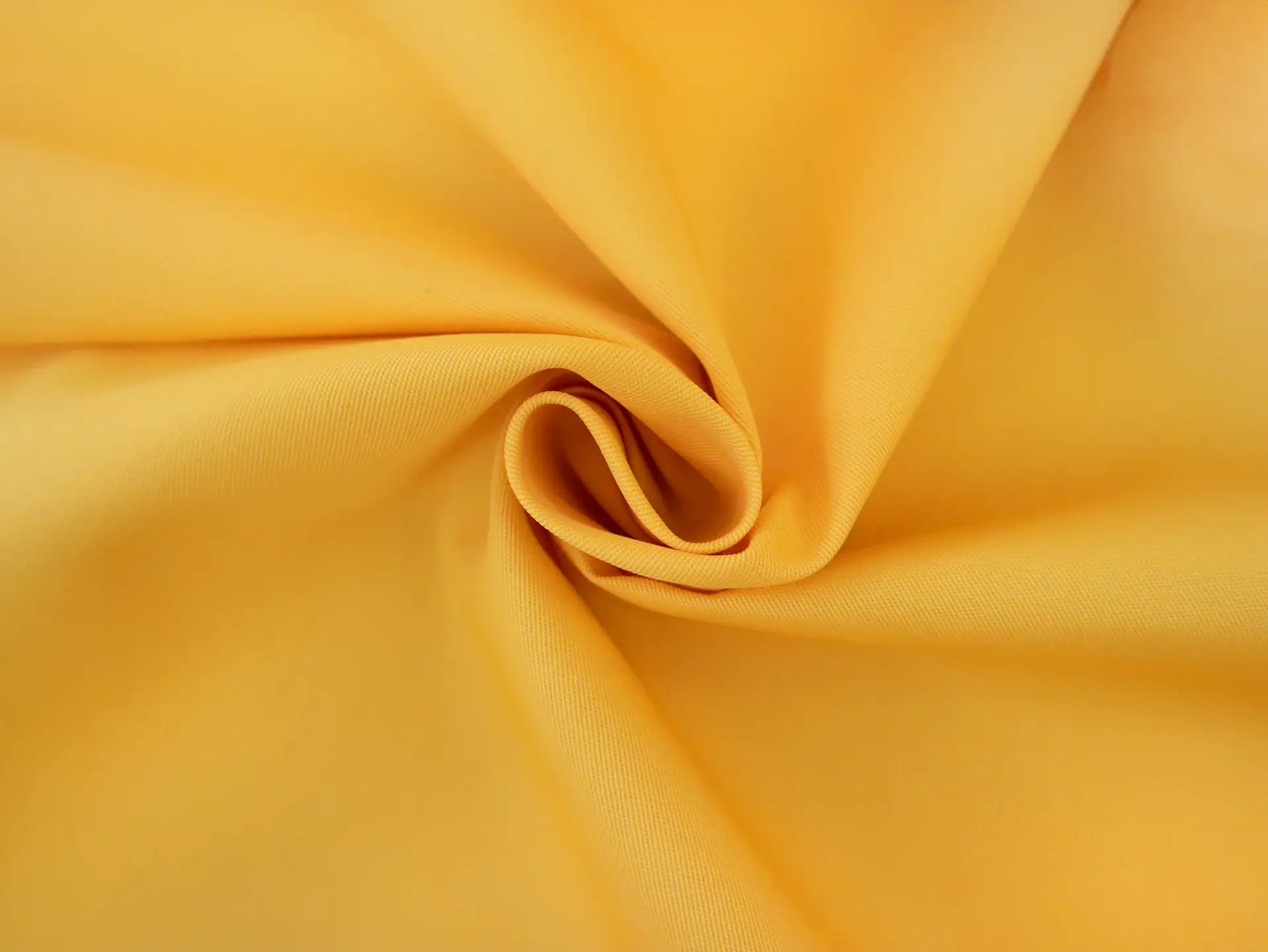 Polyester & Cotton Twill in Yellow