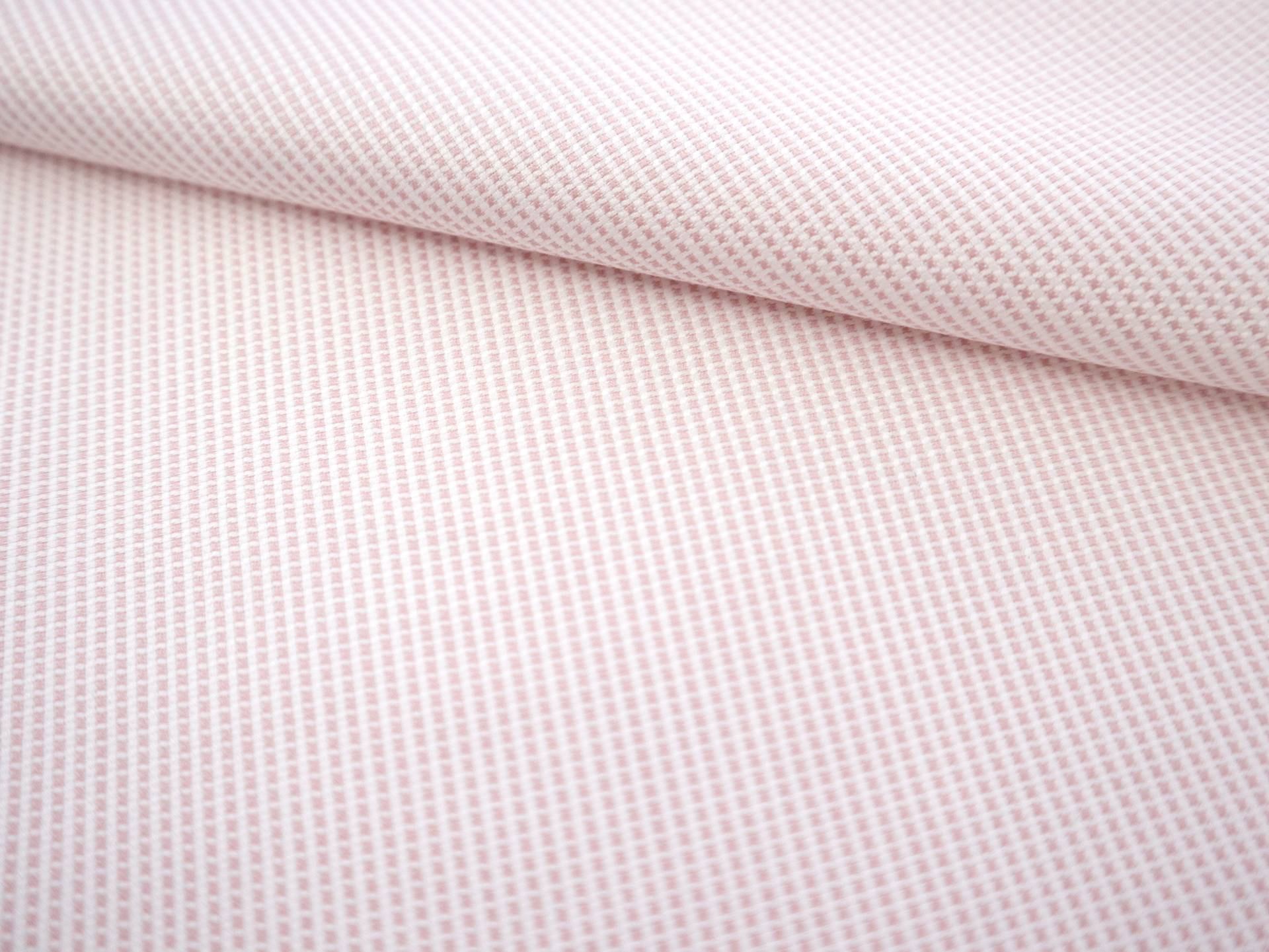 Cotton Dobby Shirting in Soft Pink