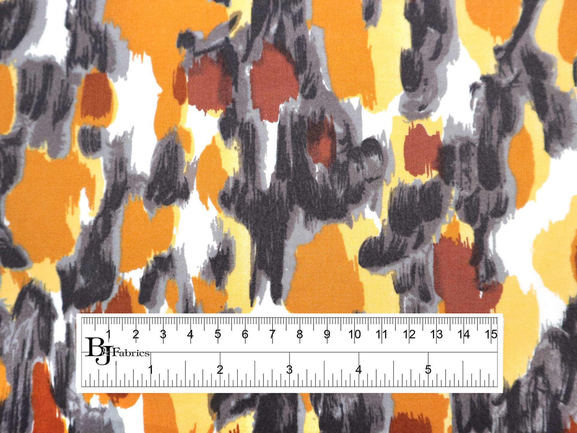 Cotton Poplin with Abstract Print