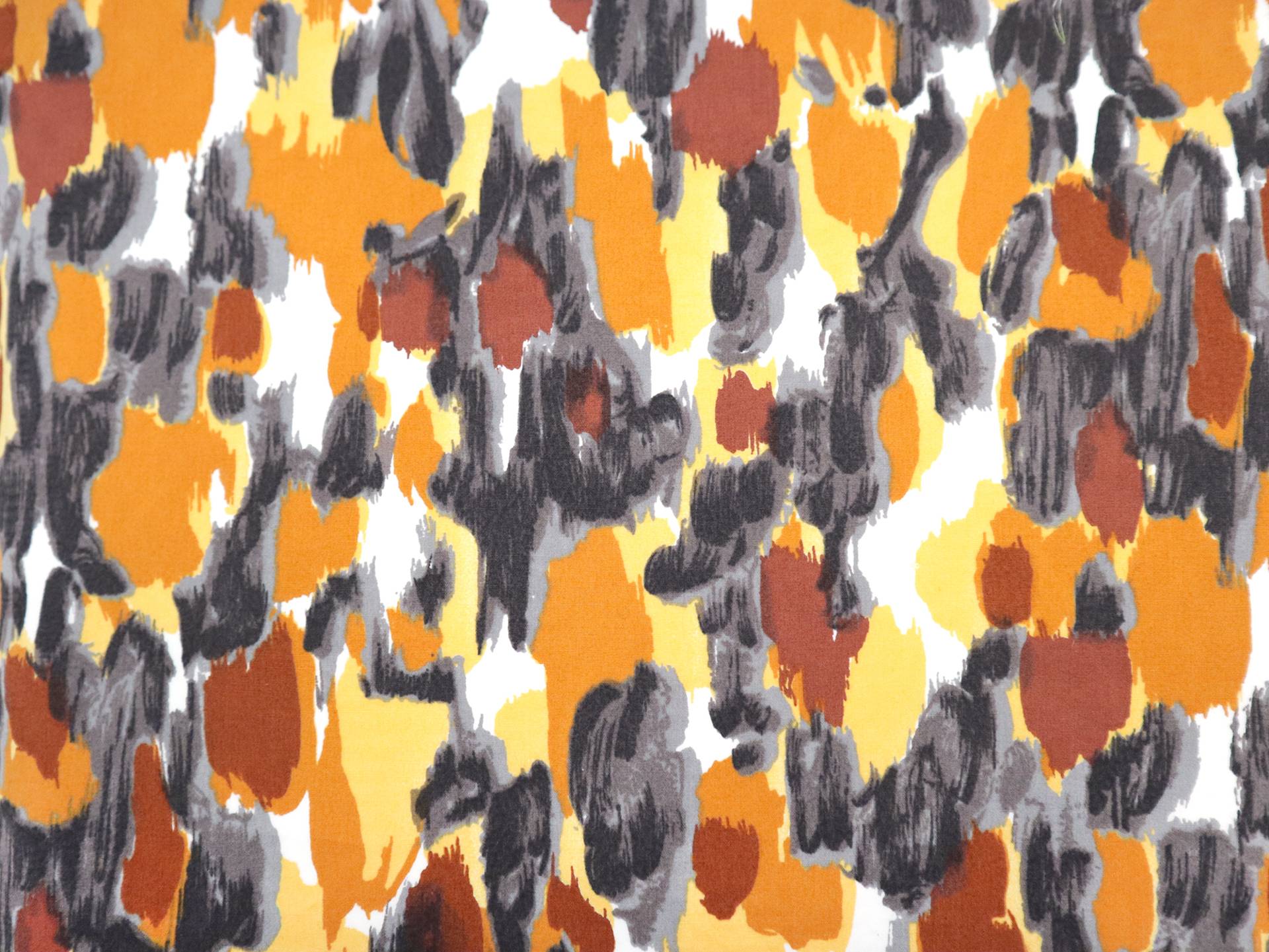 Cotton Poplin with Abstract Print