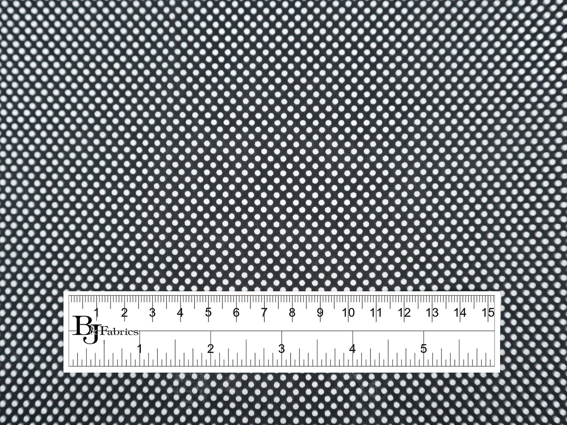 Cotton Broadcloth with Polka Dots Print