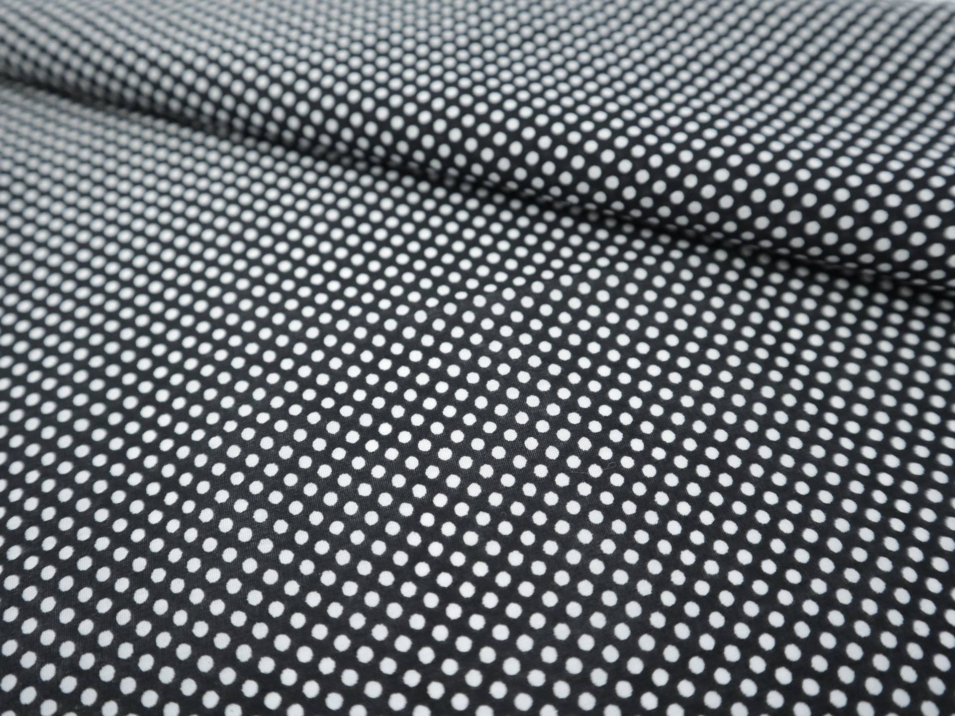 Cotton Broadcloth with Polka Dots Print