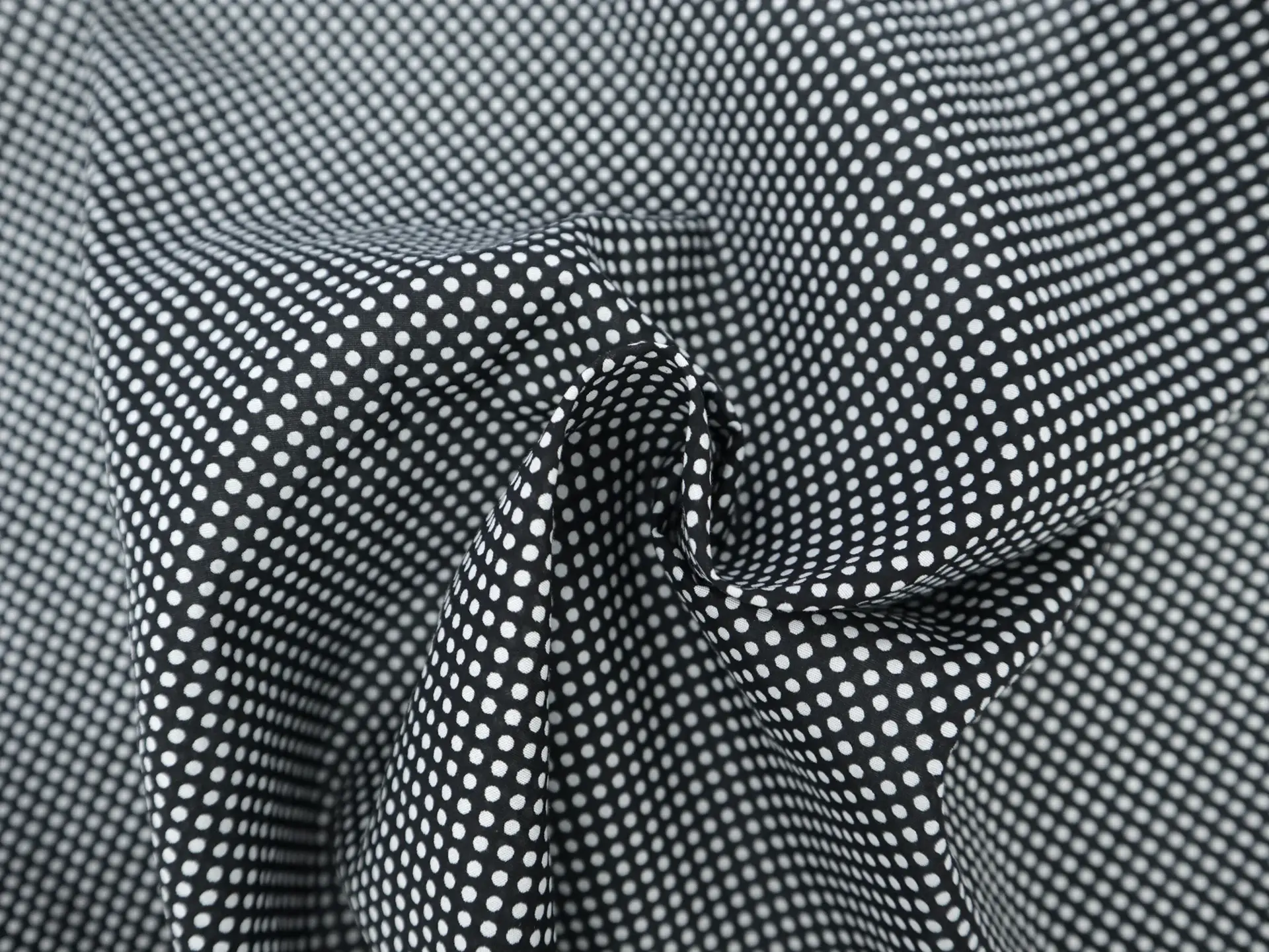 Cotton Broadcloth with Polka Dots Print