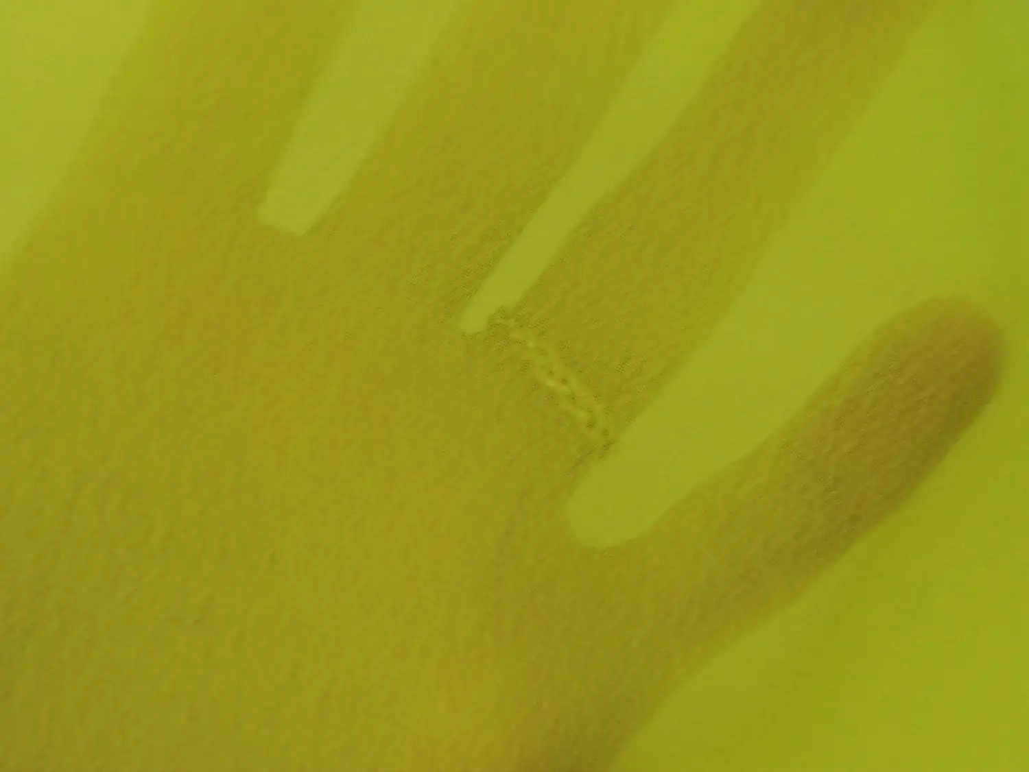 Sheer Polyester Georgette in Neon Yellow