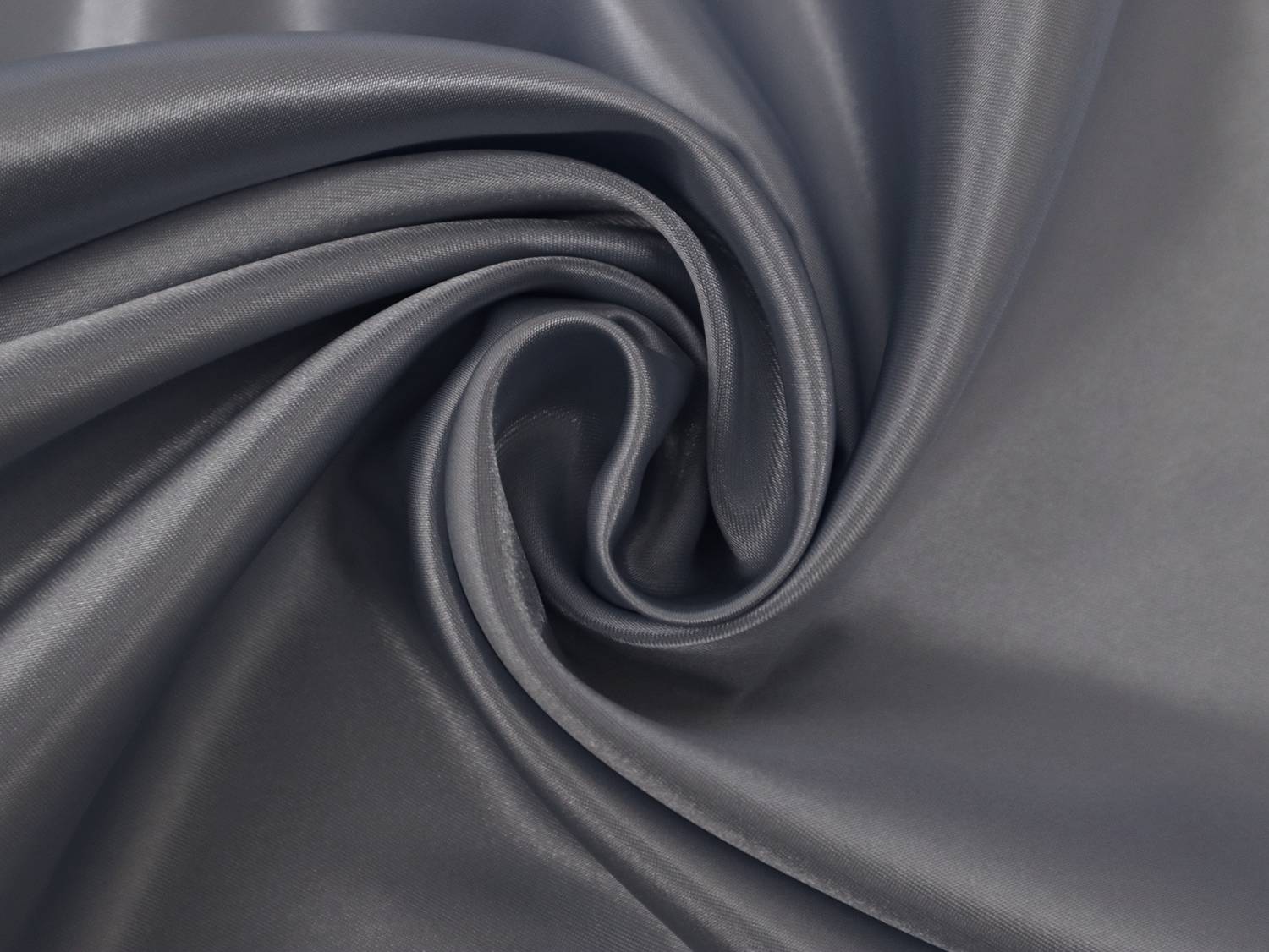 Satin Charmeuse in Steel Blue