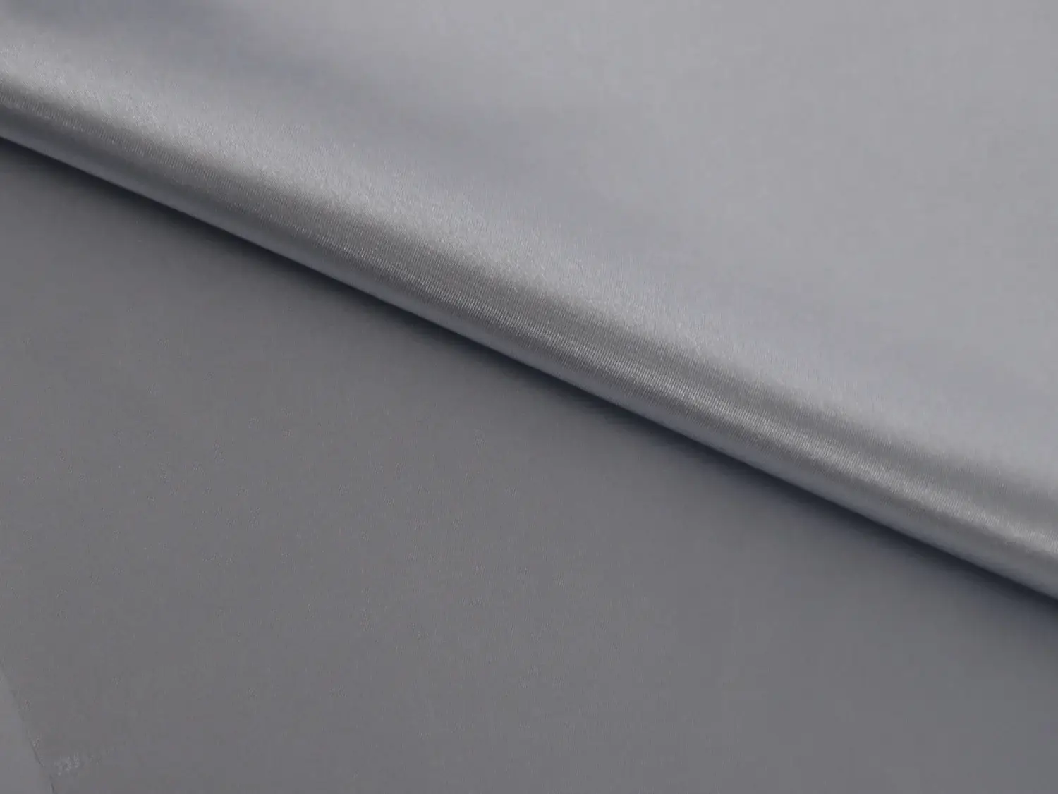Satin Charmeuse in Steel Blue