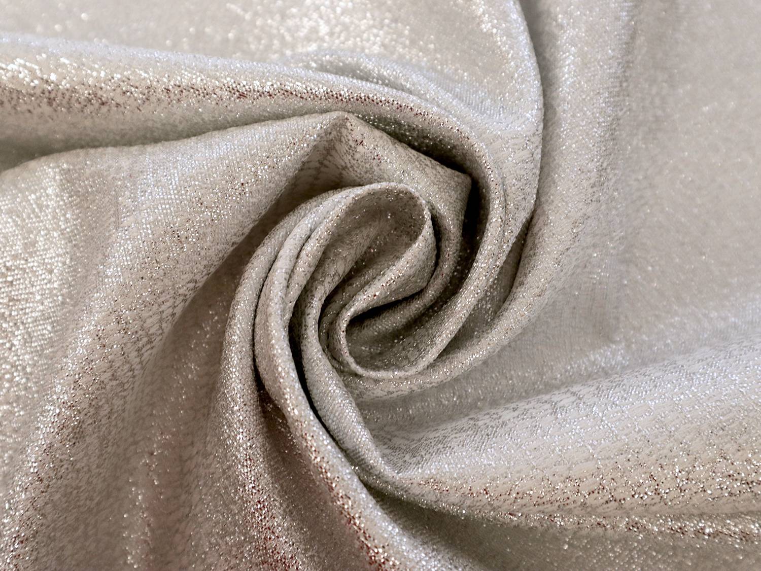 Italian Metallic Jacquard in Silver Snake Skin