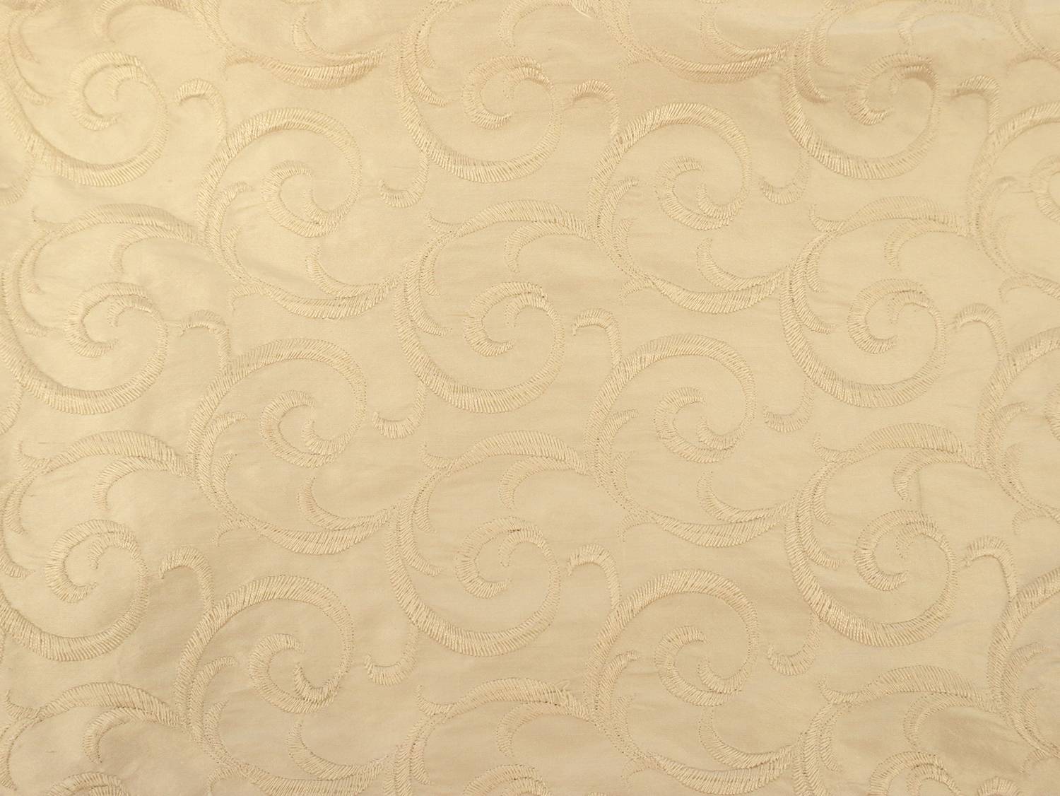 Embroidered Silk Shantung