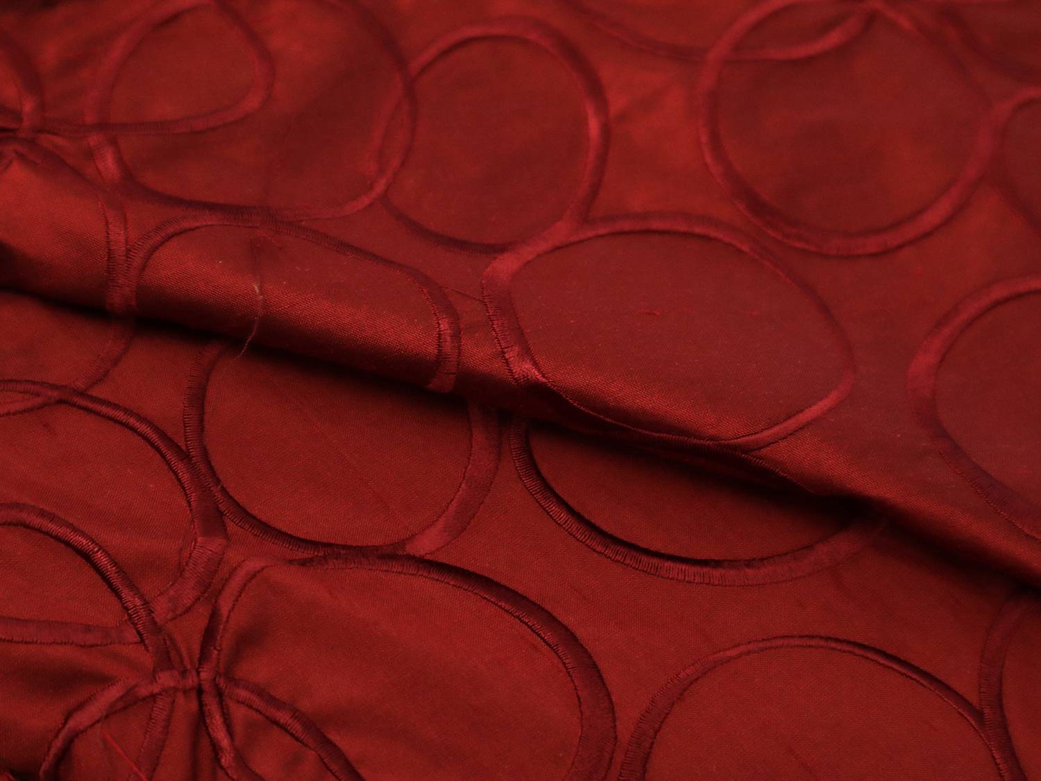 Embroidered Silk Shantung