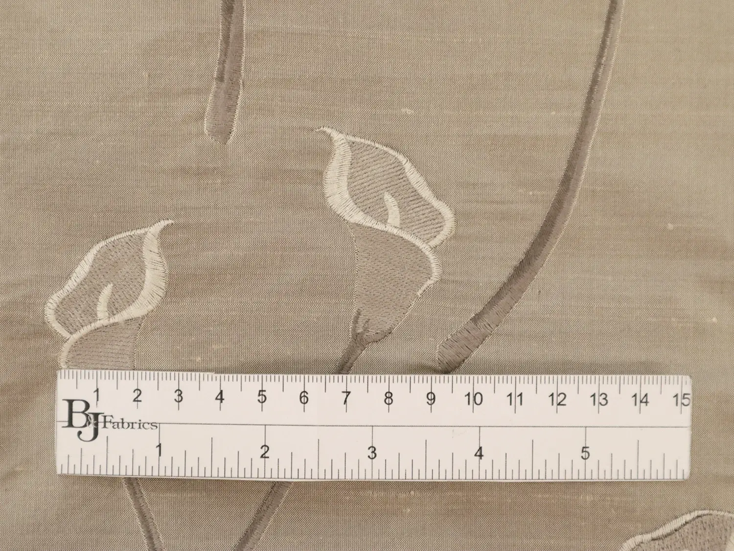 Embroidered Silk Shantung