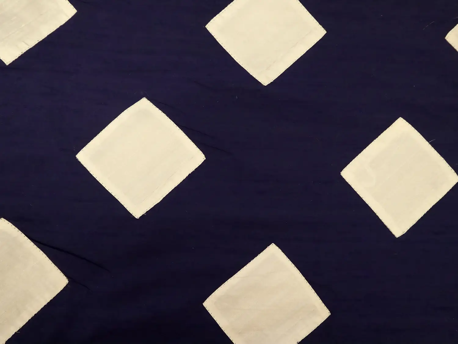 Color Block Appliqué Silk Shantung