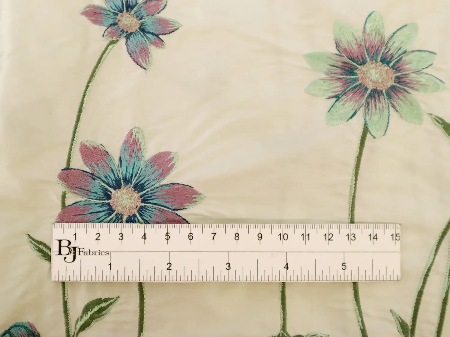 Embroidered Silk Shantung