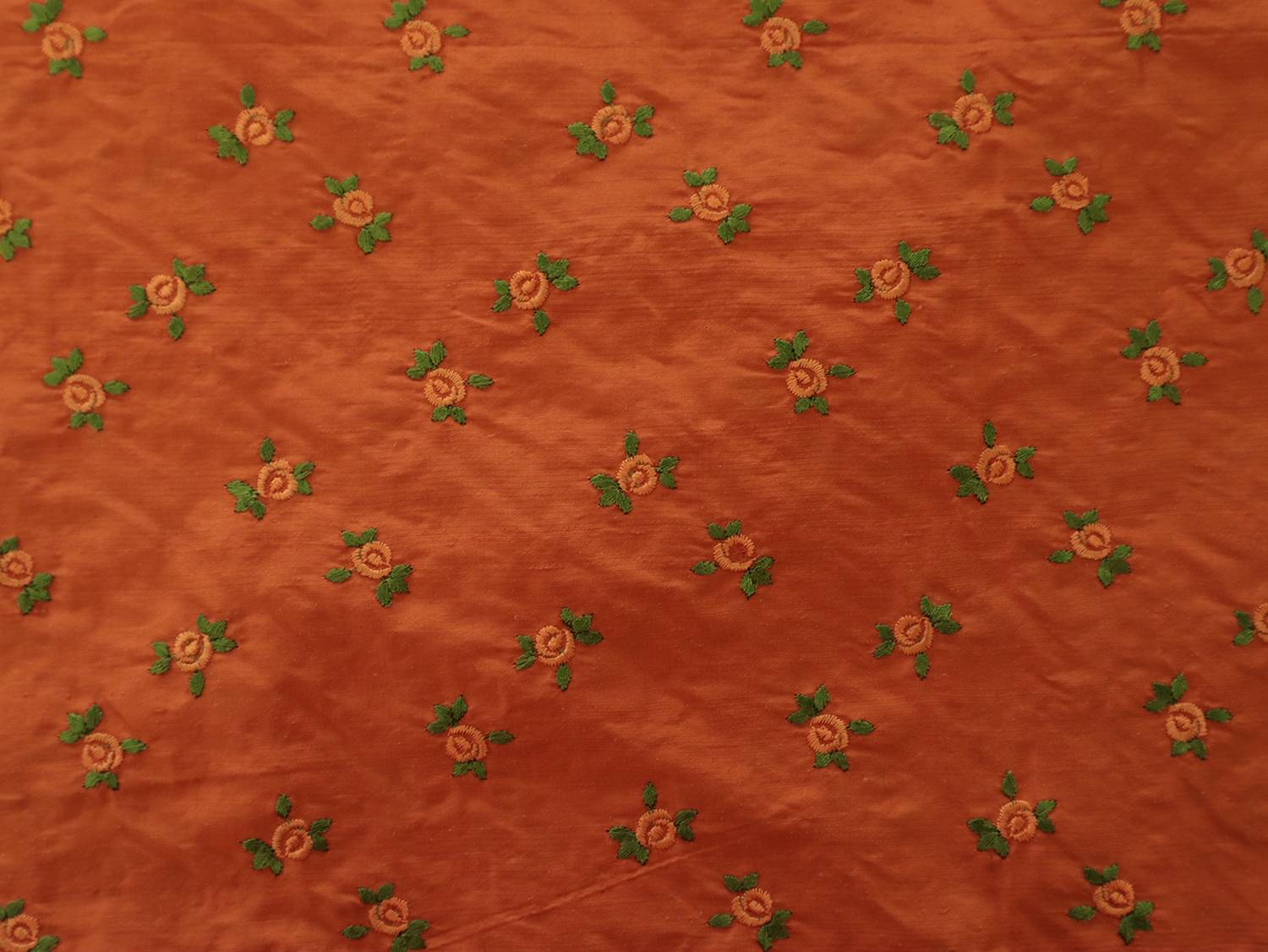 Embroidered Silk Shantung