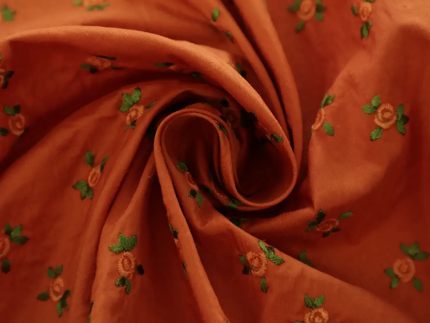 Embroidered Silk Shantung