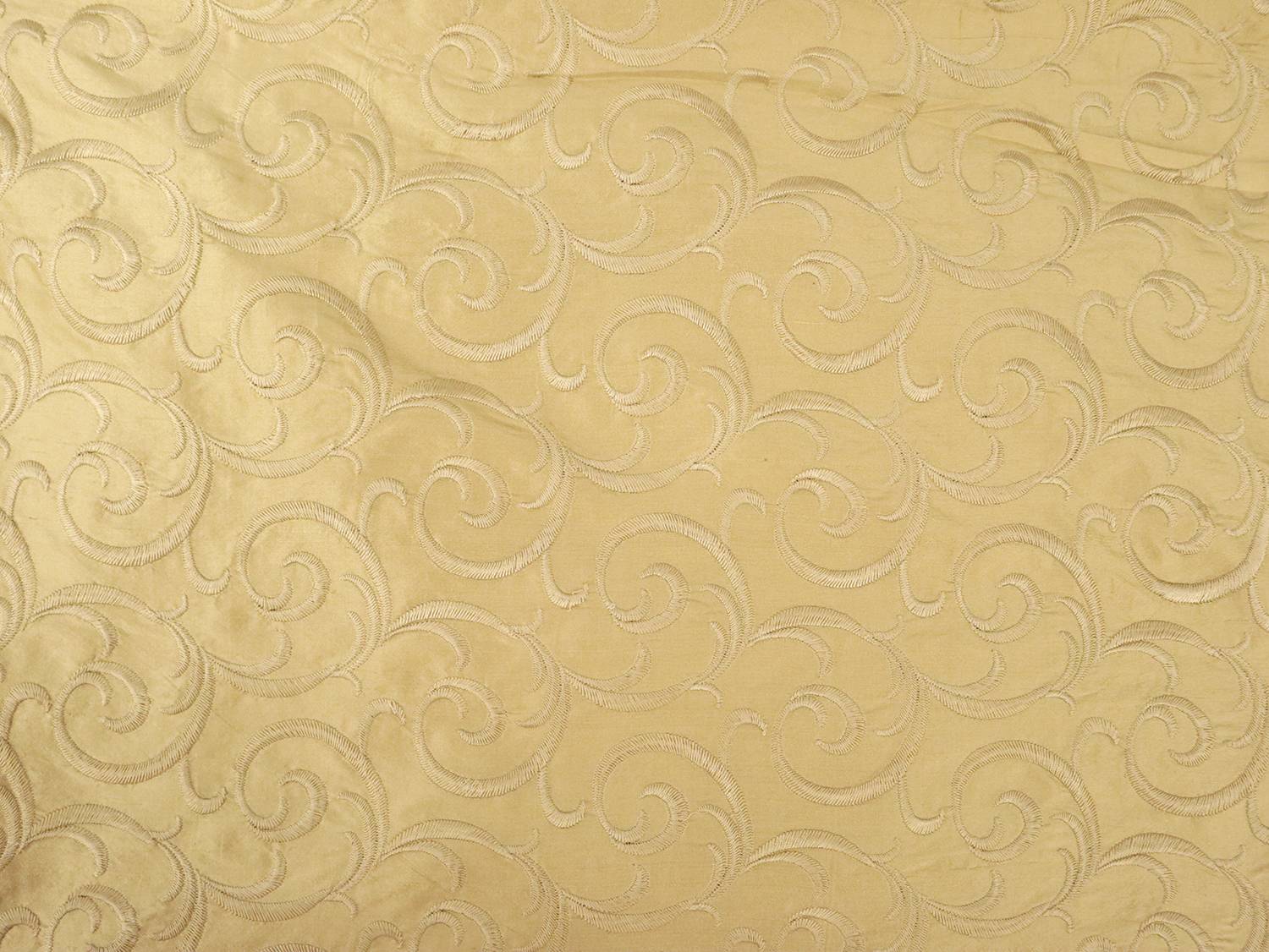 Embroidered Silk Shantung