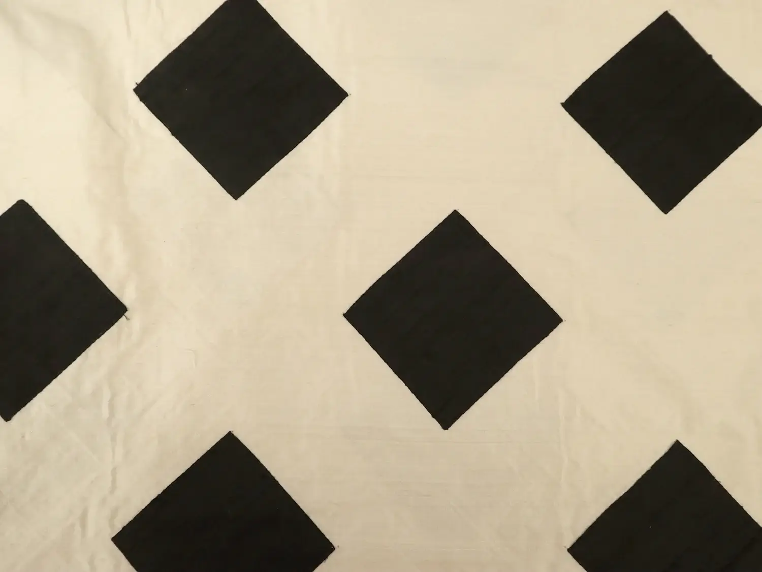 Color Block Appliqué Silk Shantung