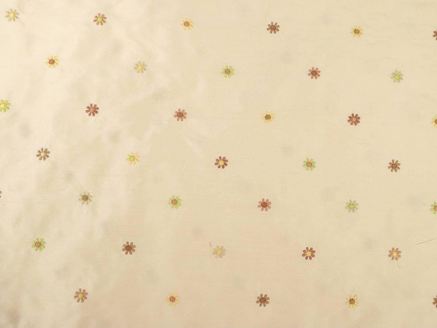 Embroidered Silk Shantung
